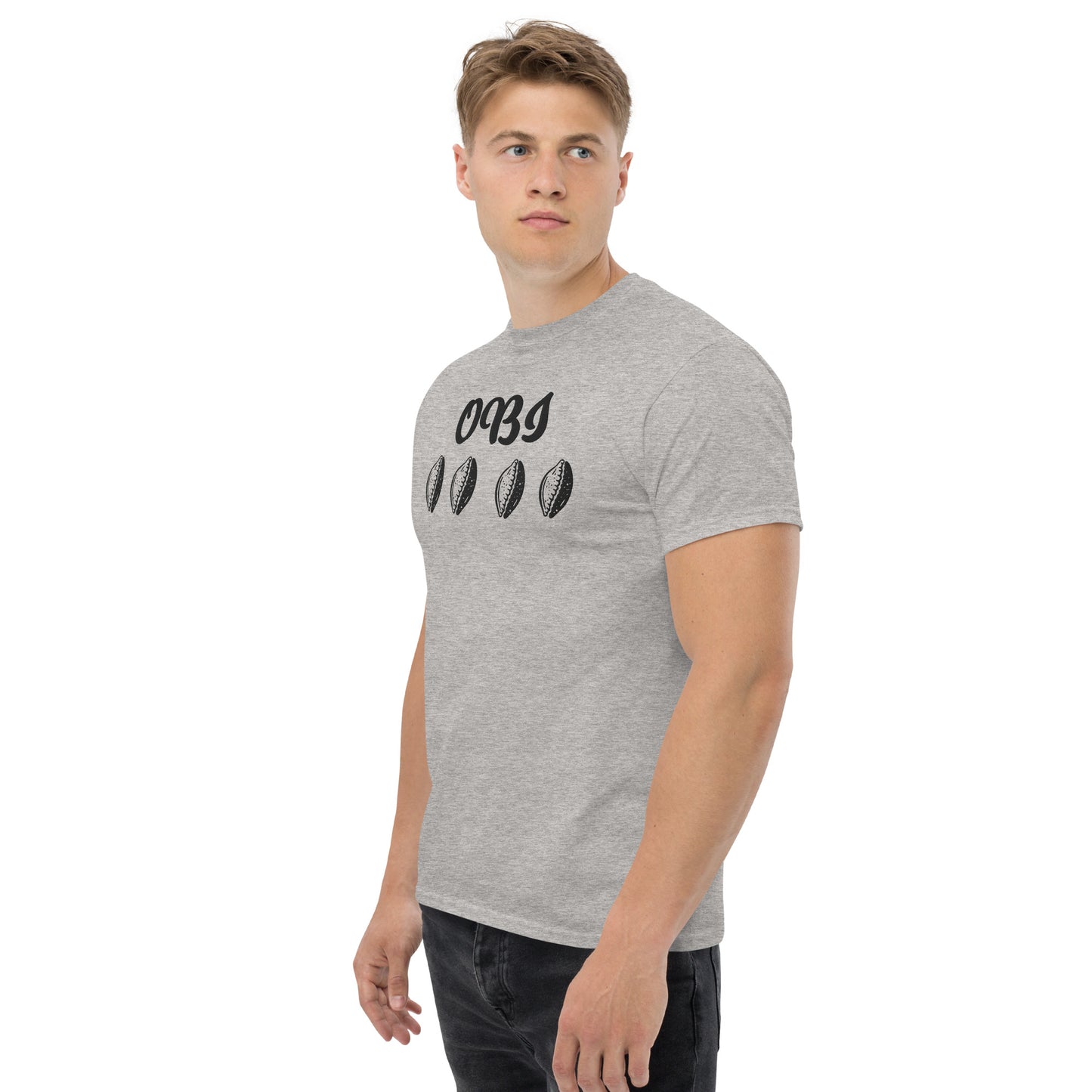 OBI Black Embroidered Unisex classic tee