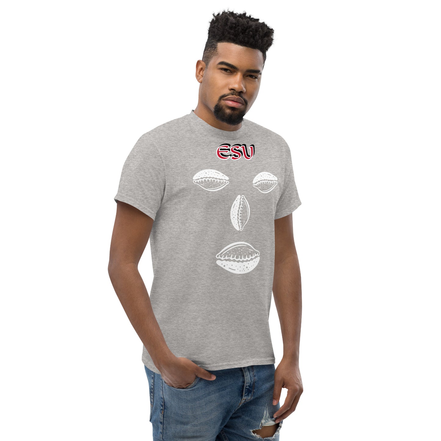 ESU Isese Cowrie White Unisex classic tee