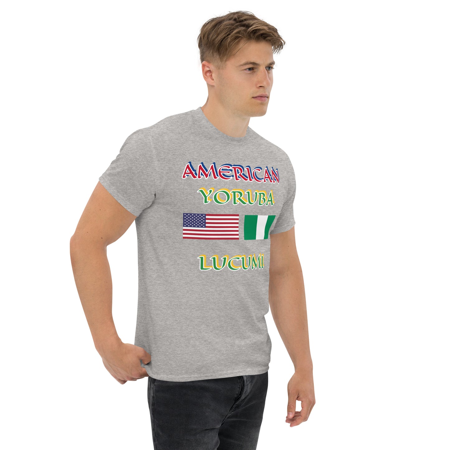 American Yoruba Lucumi Dual Flag Unisex classic tee