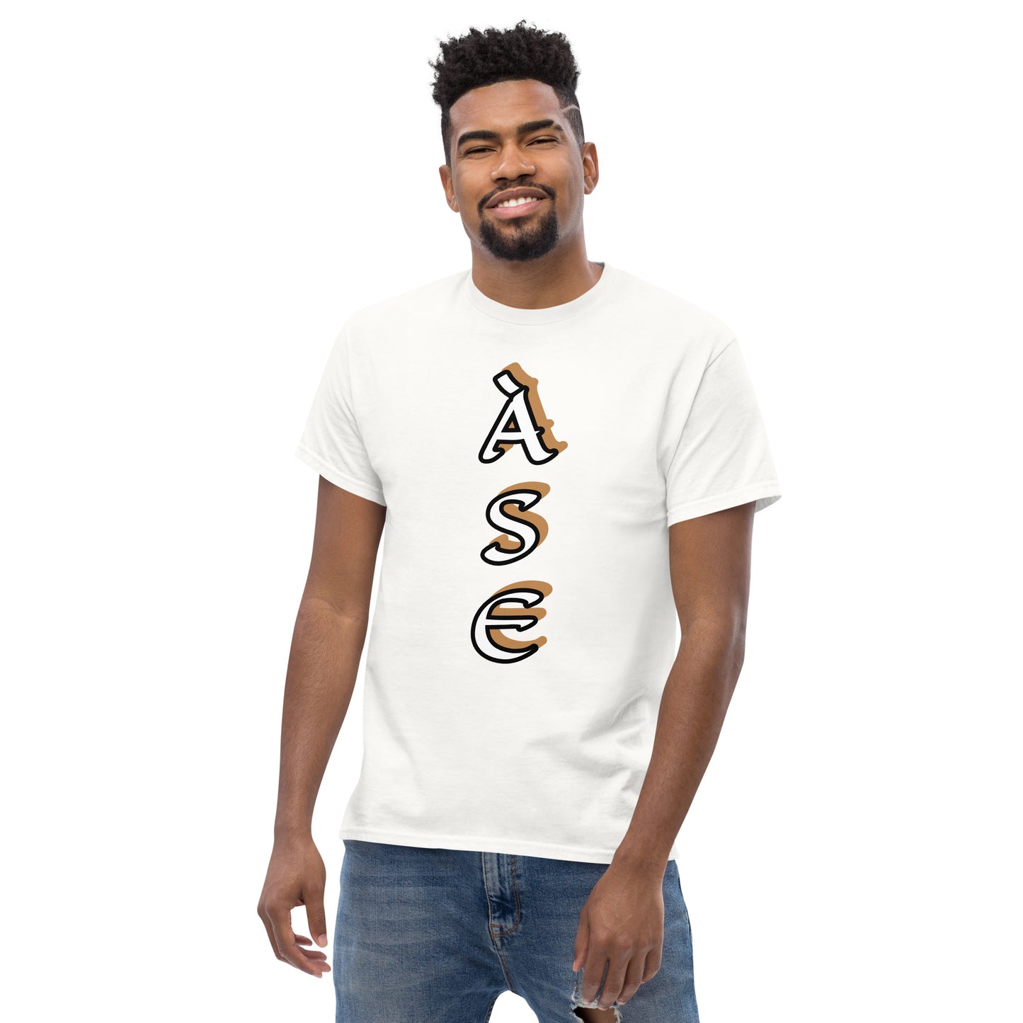 Ase white/gold Unisex classic tee