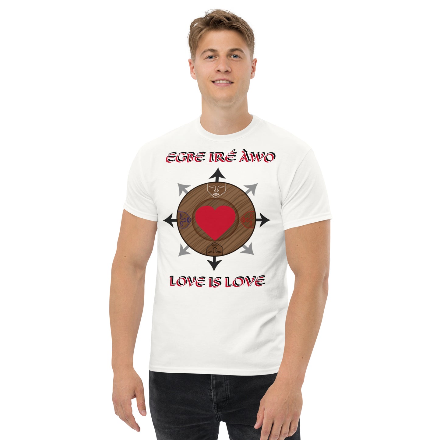 Egbe Ire Awo Logo Love is Love Unisex classic tee