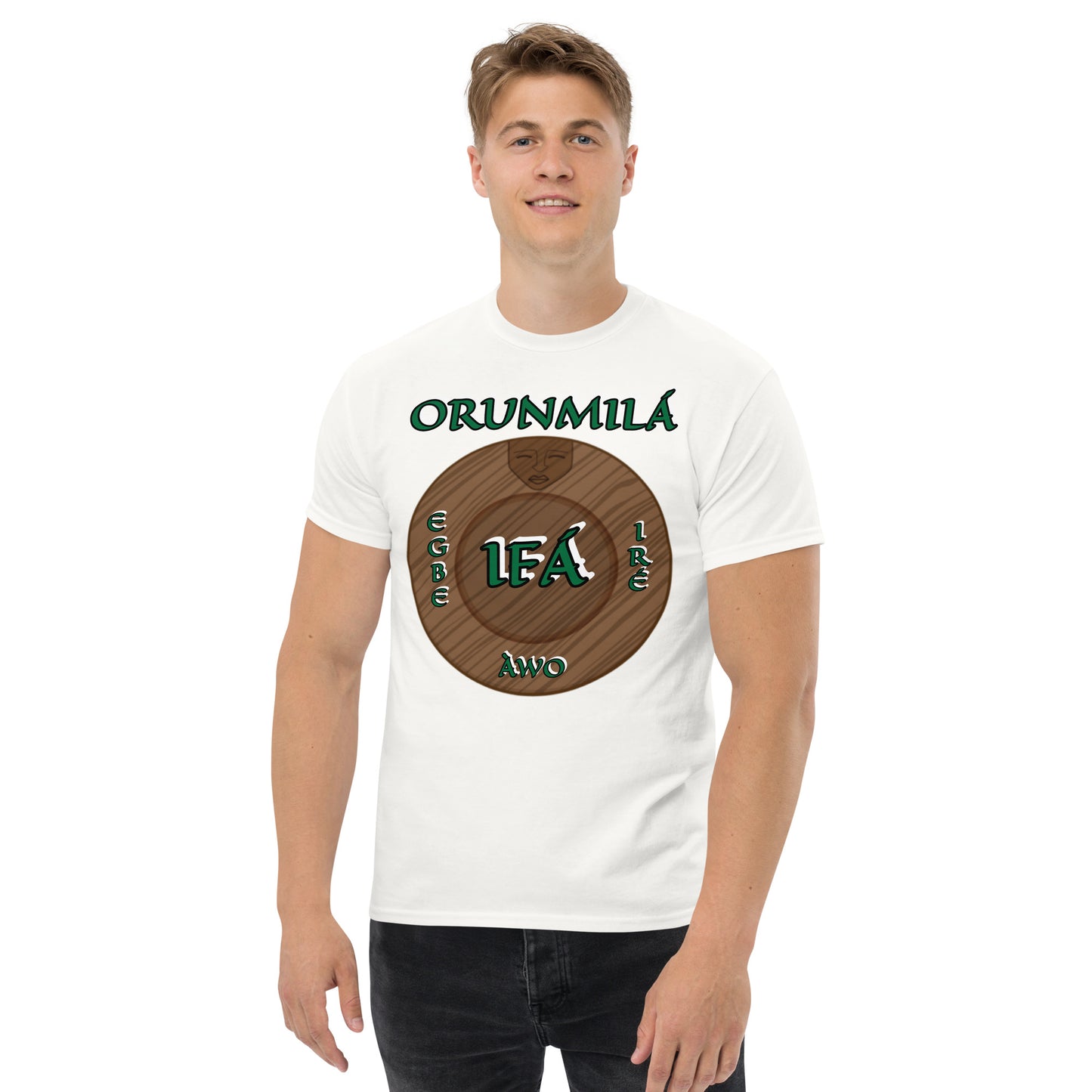 ORUNMILÁ Egbe IRÉ ÀWO Logo  Ifa Aje ju Ogun Unisex classic tee