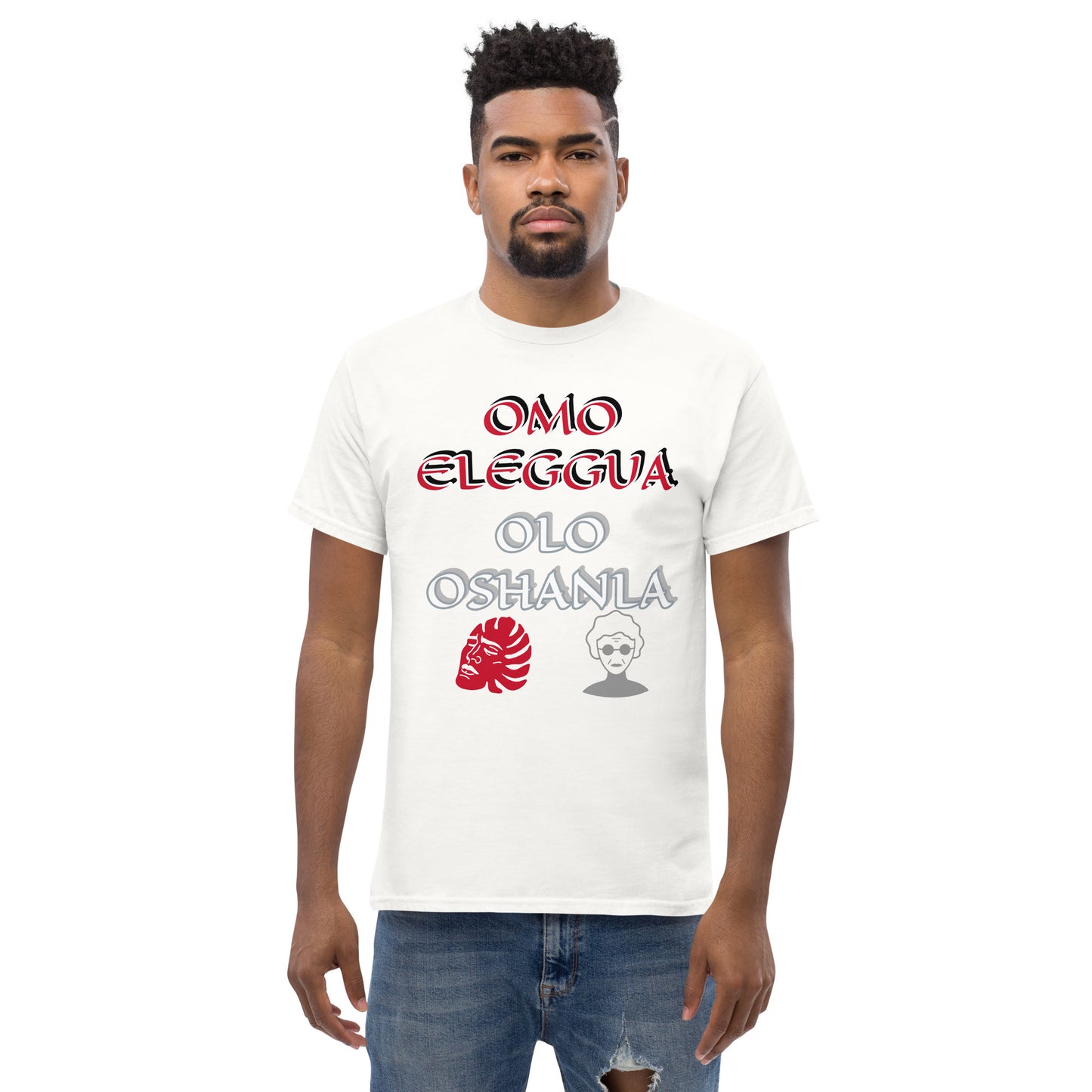 Omo Eleggua Olo OSHANLA icon Lucumi Unisex classic tee