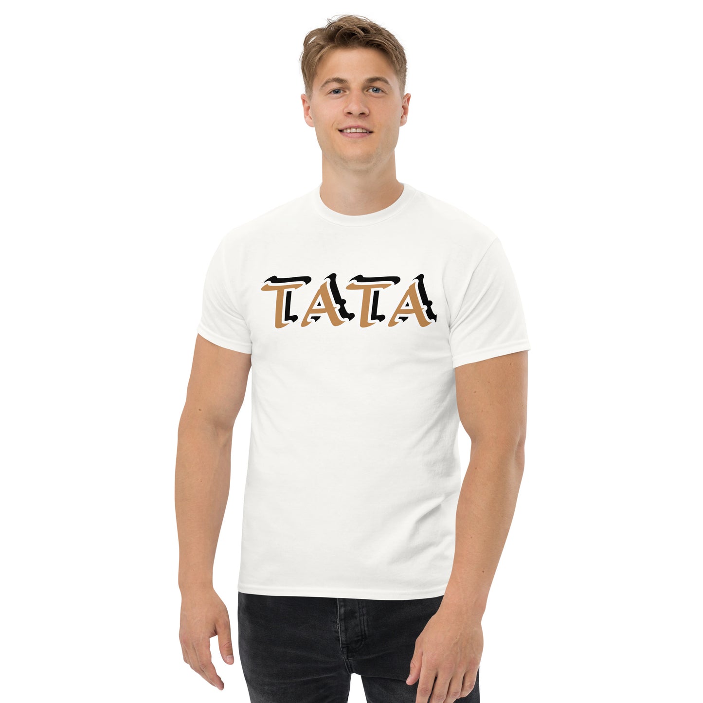 TATA Gold/Black Unisex classic tee