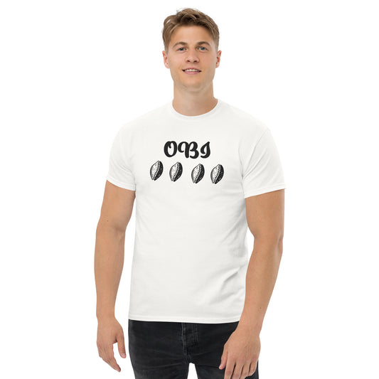 OBI Black Embroidered Unisex classic tee