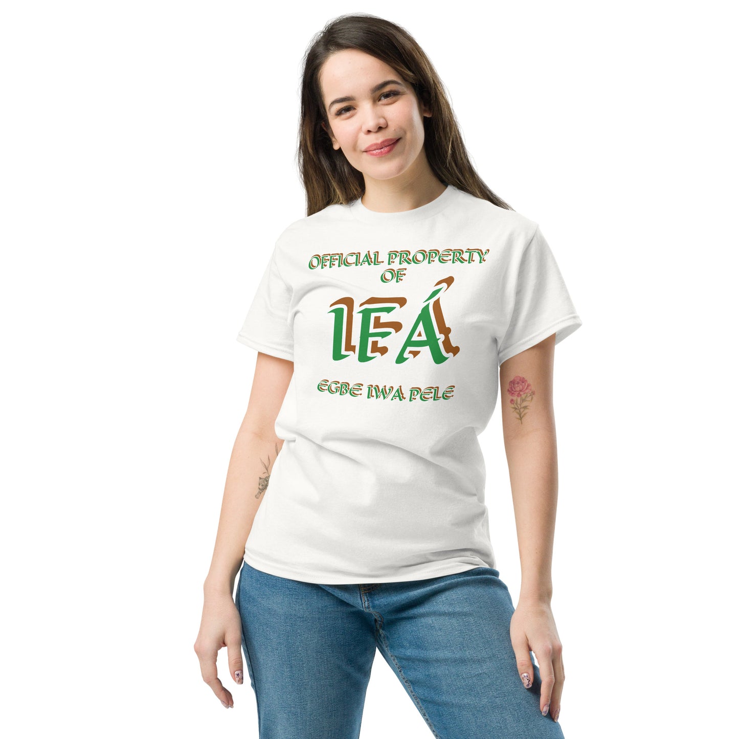 Official Property of Egbe Iwa Pele Ìyanifá Unisex classic tee