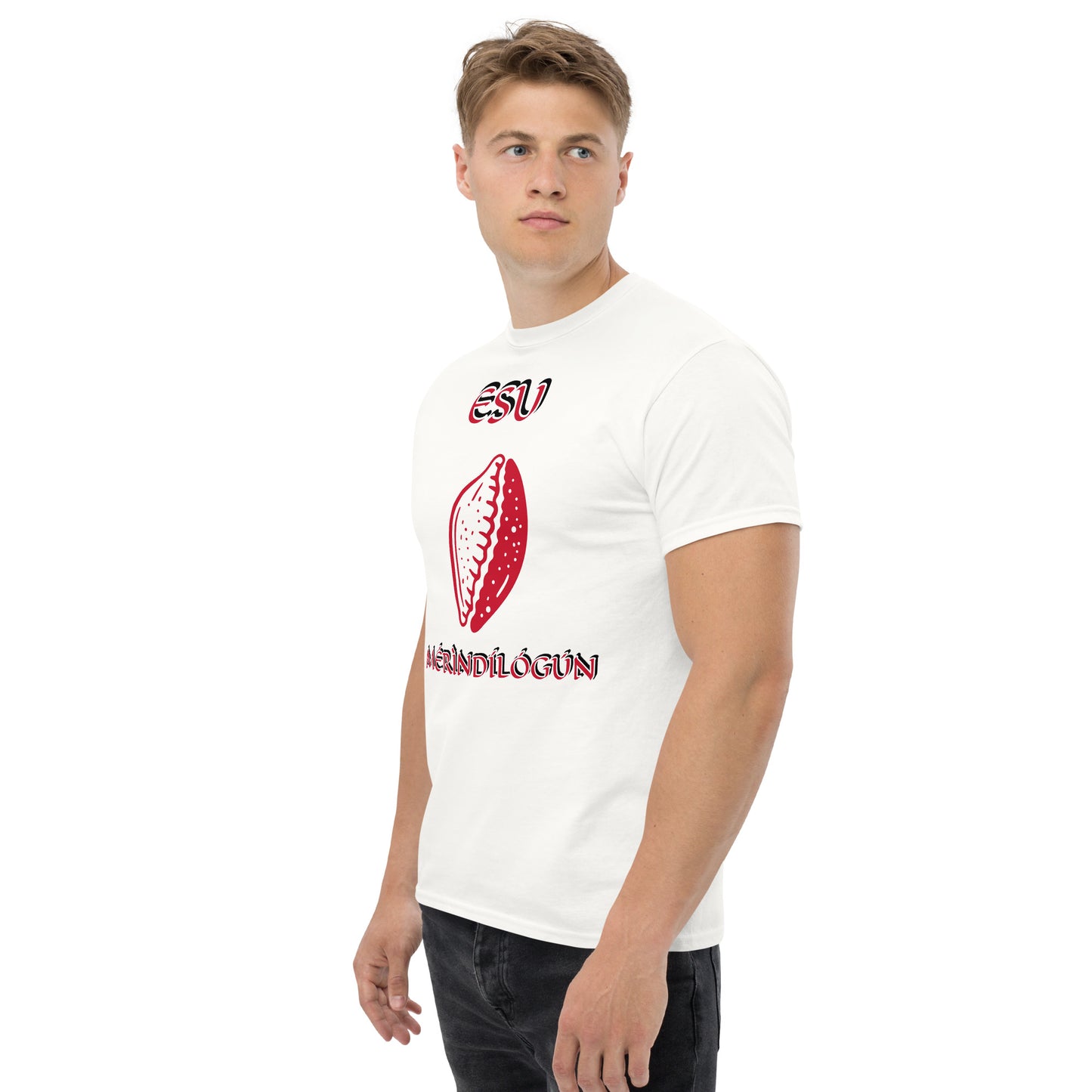 ESU Merindinlogun Isese Red Unisex classic tee