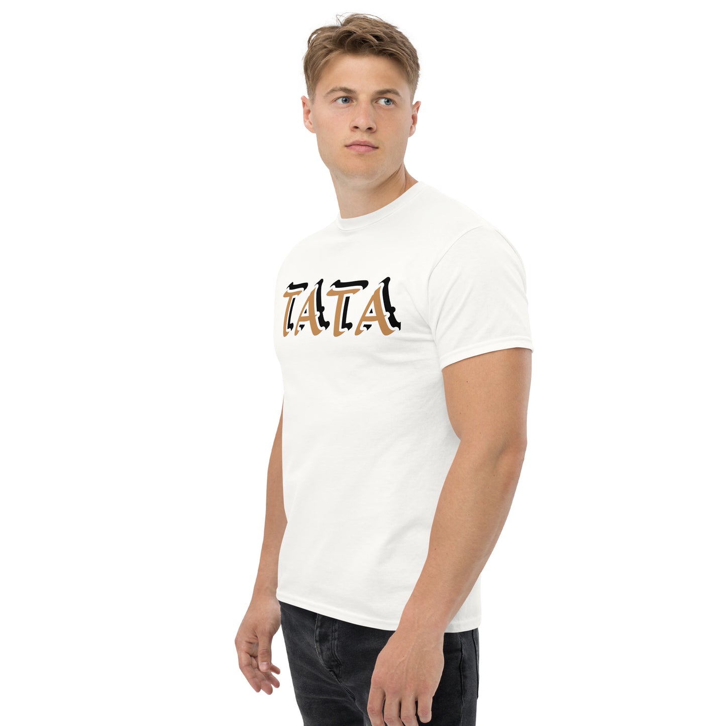 TATA Gold/Black Unisex classic tee