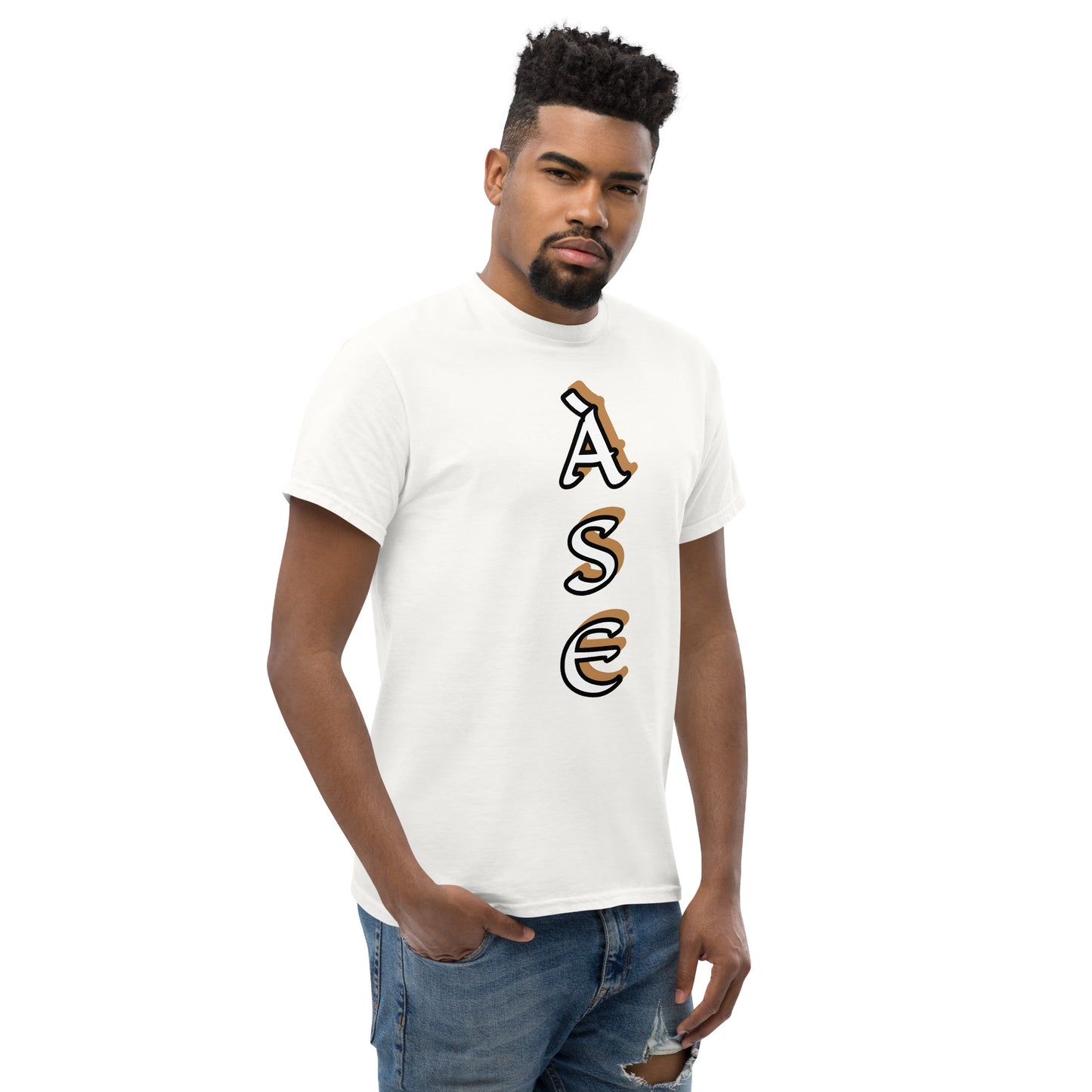 Ase white/gold Unisex classic tee