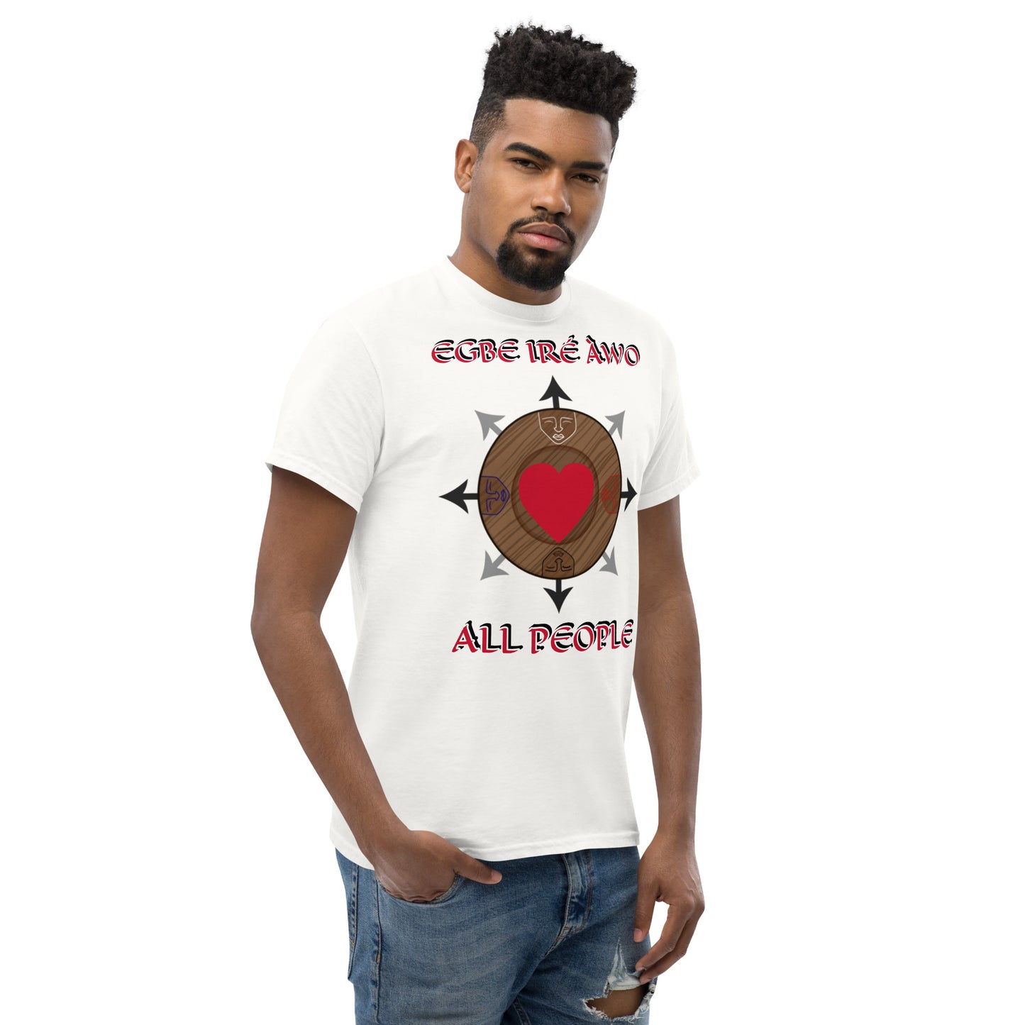 Egbe Ire Awo Logo Love all people Unisex classic tee