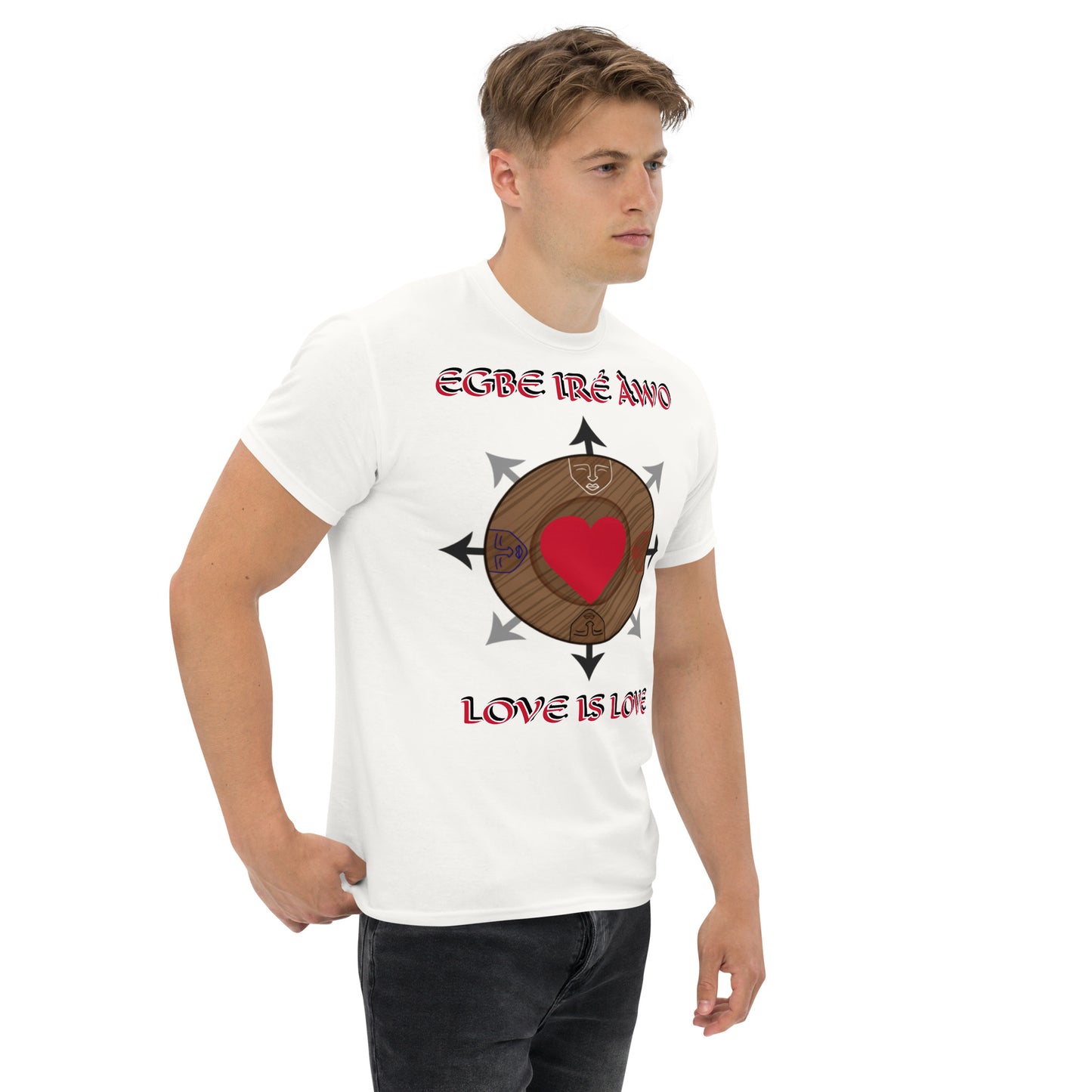 Egbe Ire Awo Logo Love is Love Unisex classic tee