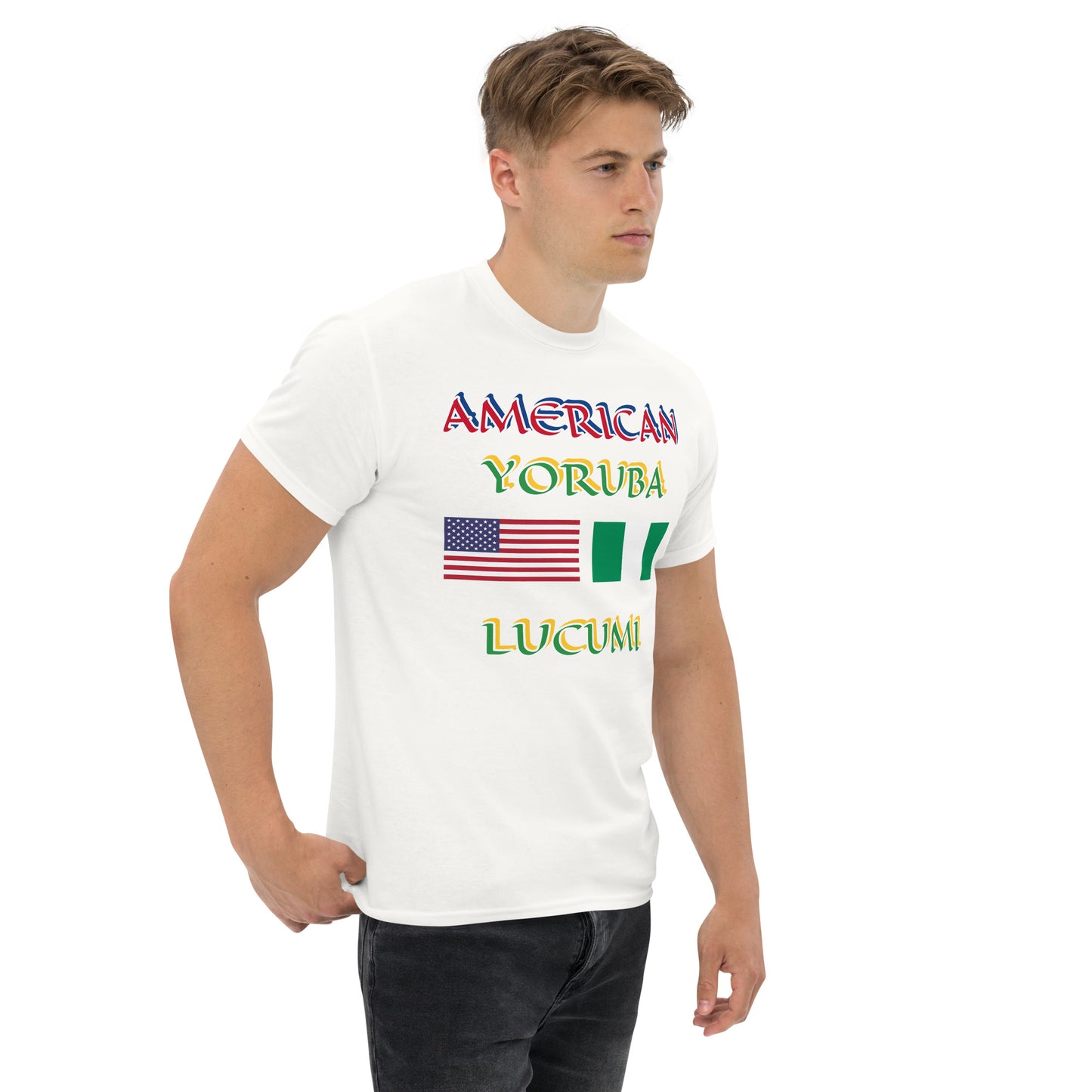 American Yoruba Lucumi Dual Flag Unisex classic tee