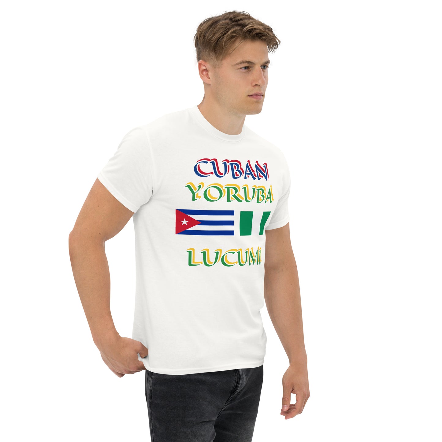 Cuban Yoruba Lucumi Dual Flag Unisex classic tee