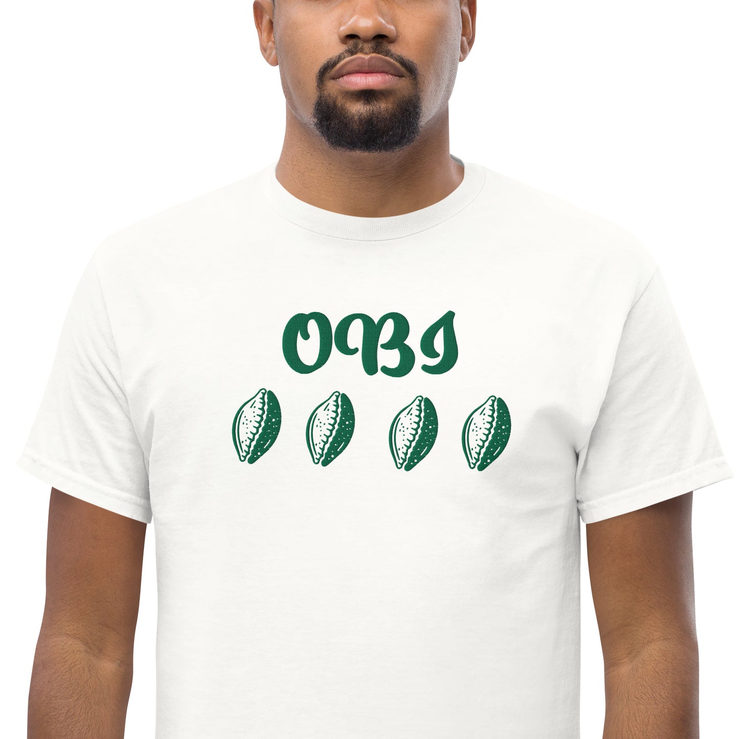 OBI Green Embroidered Unisex classic tee