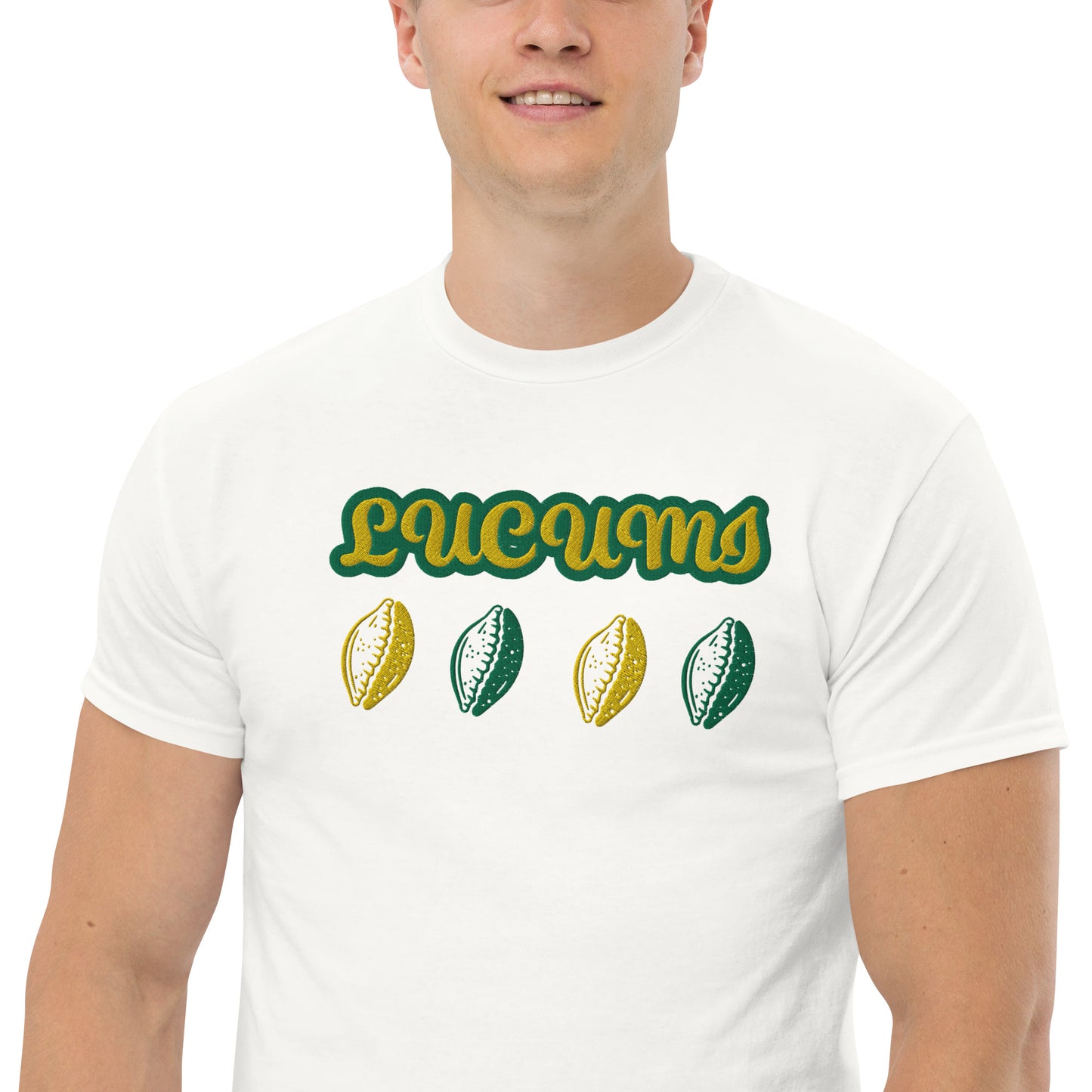 Lucumi Cowrie Reversed Embroidered Unisex classic tee