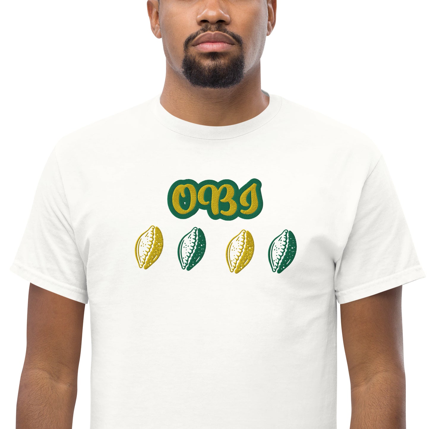 OBI Lucumi Reversed Embroidered Unisex classic tee