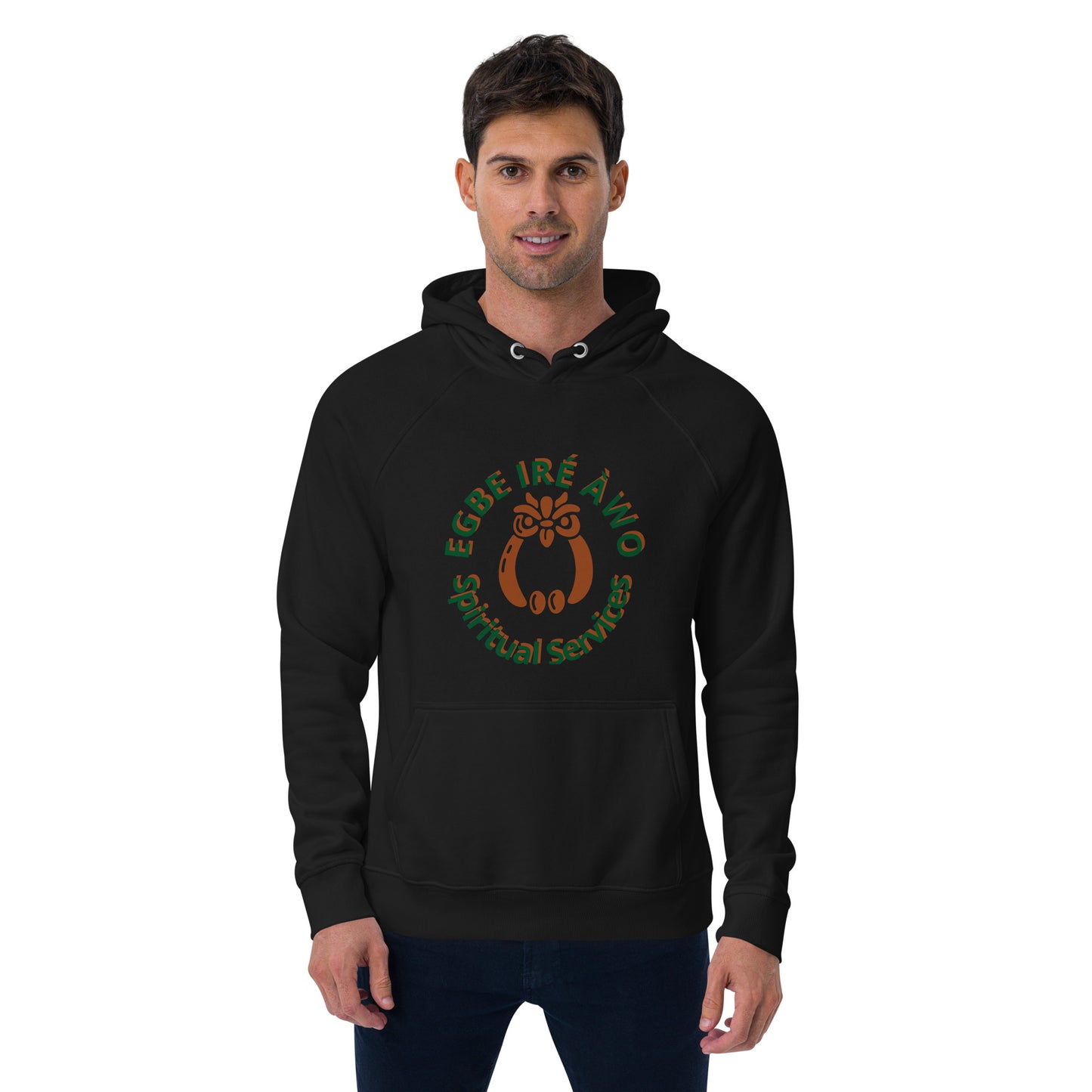 Egbe Ire Awo Unisex eco raglan hoodie