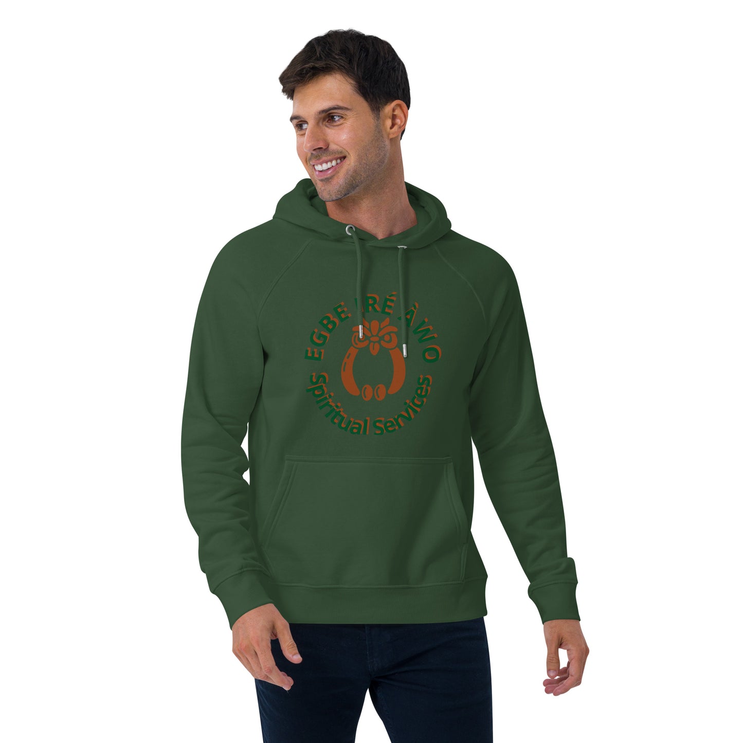 Egbe Ire Awo Unisex eco raglan hoodie