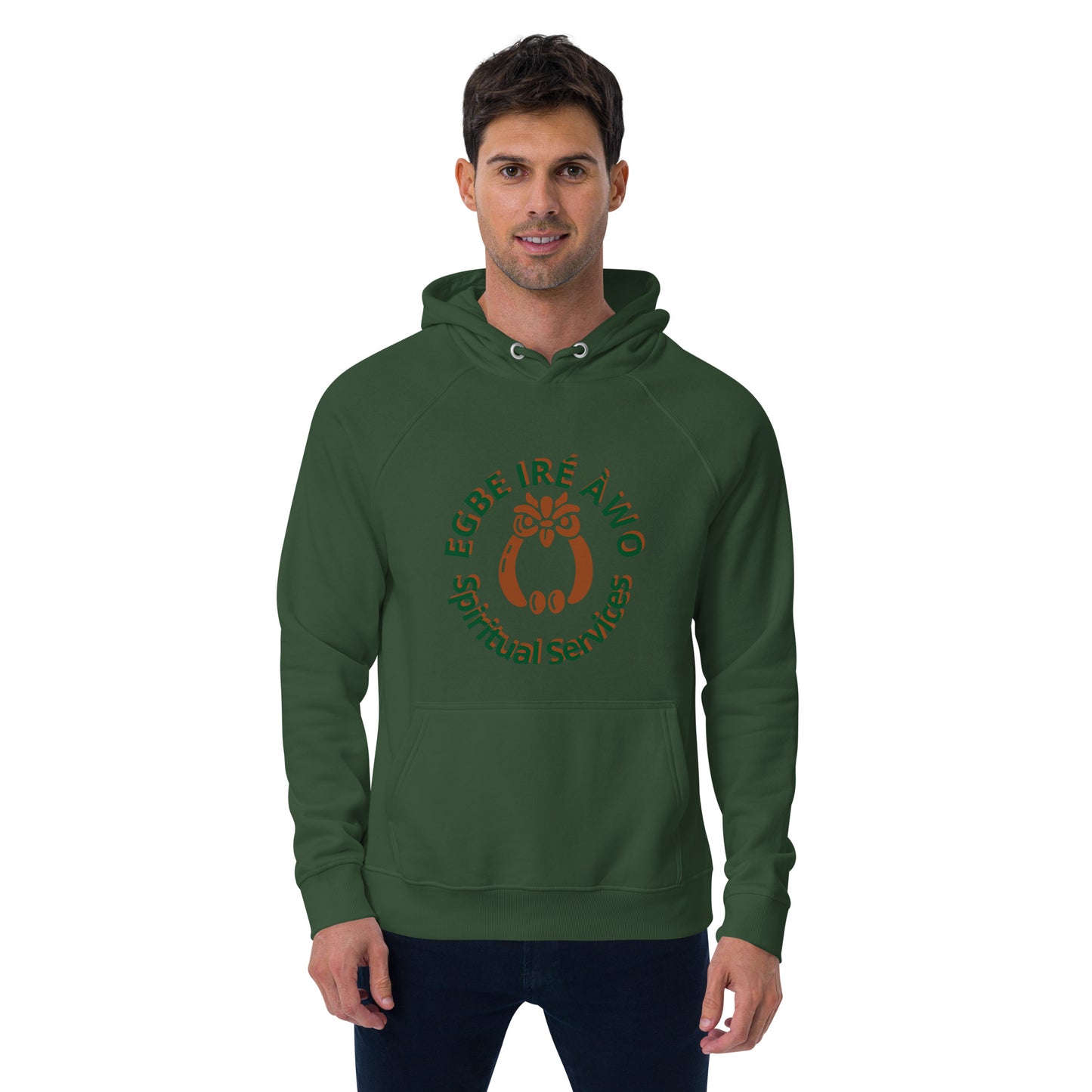 Egbe Ire Awo Unisex eco raglan hoodie