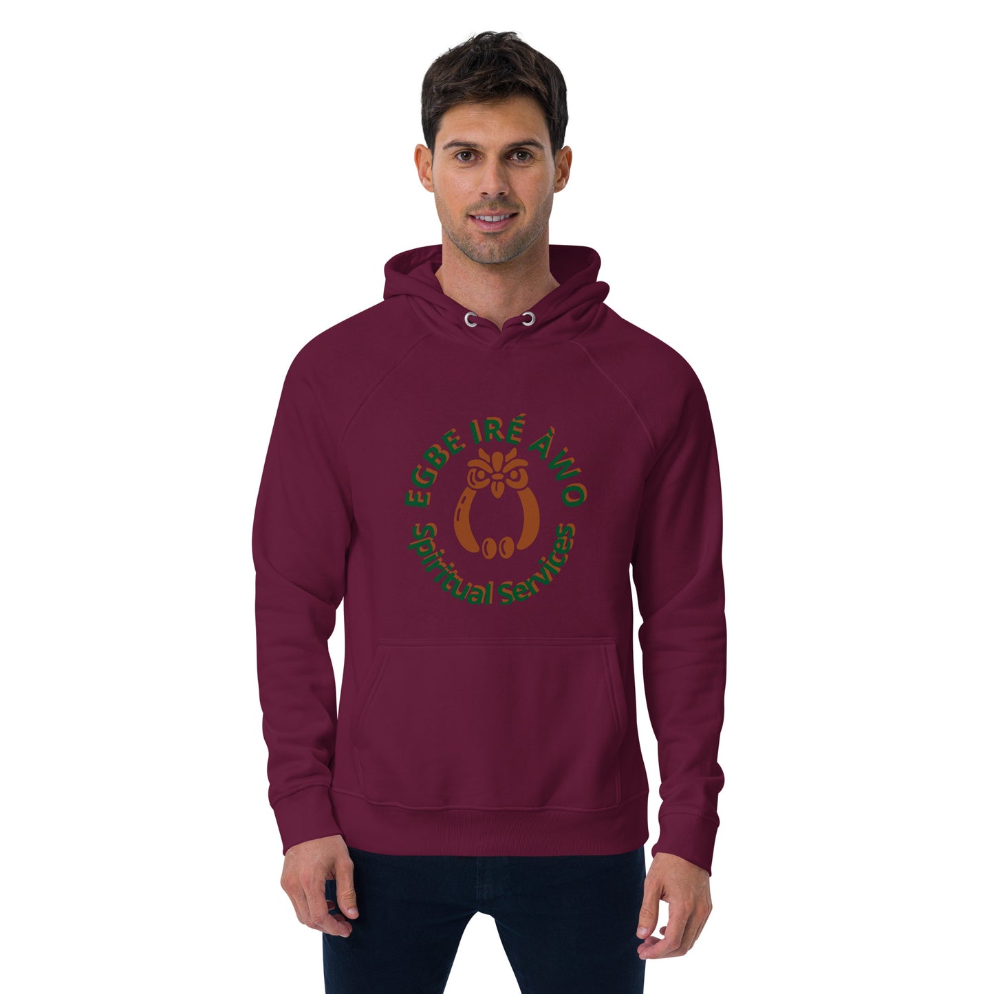 Egbe Ire Awo Unisex eco raglan hoodie