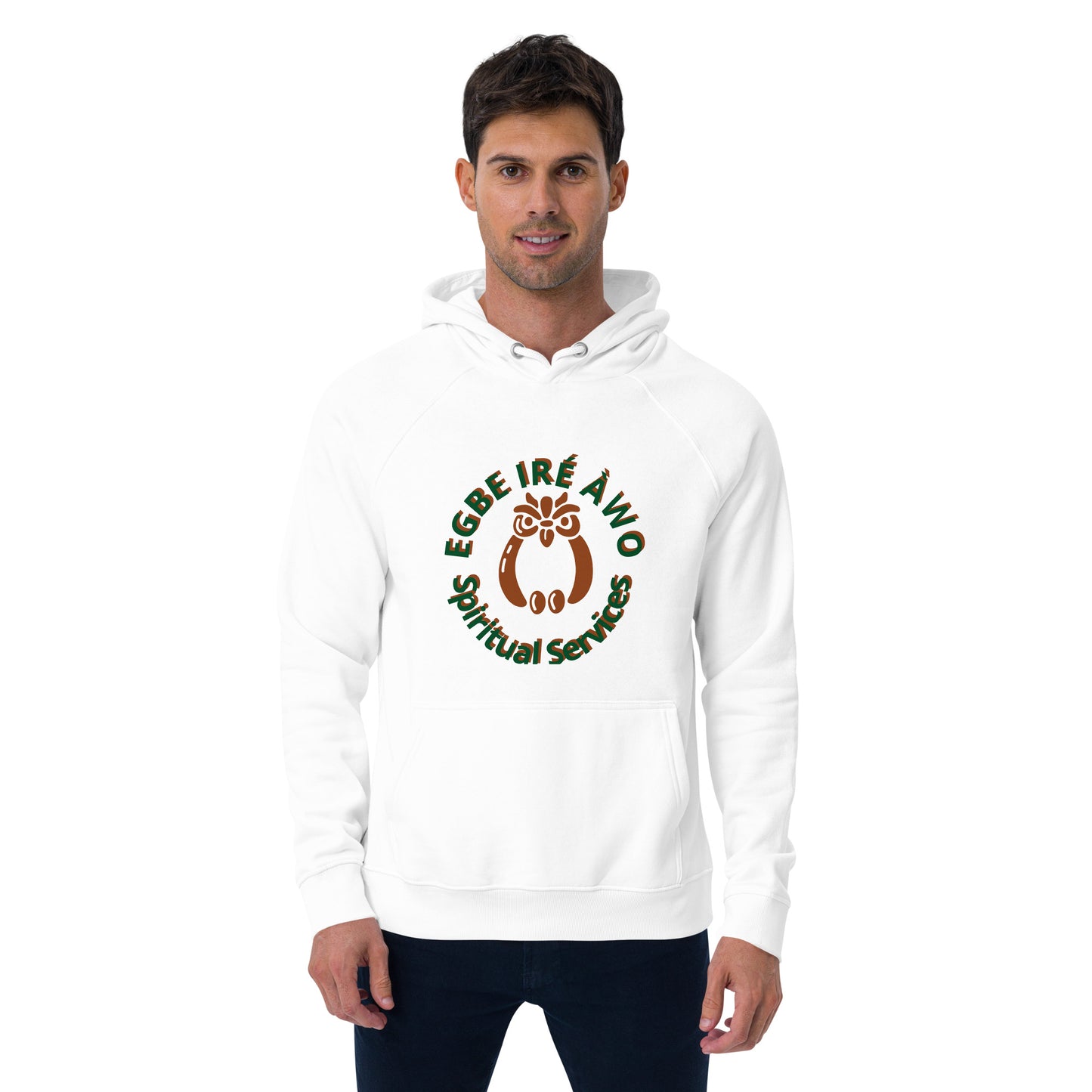 Egbe Ire Awo Unisex eco raglan hoodie