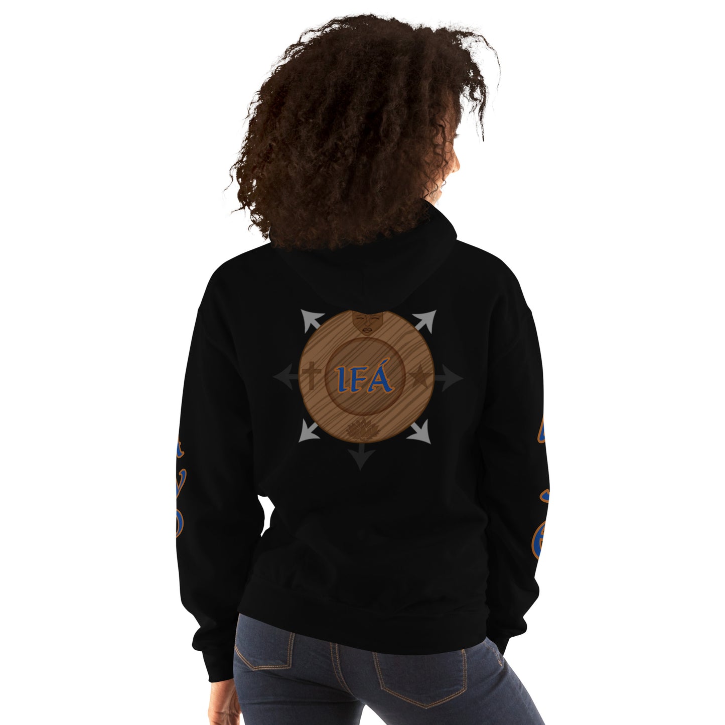 Egbe Ire Awo 2 Logo Blue Unisex Hoodie