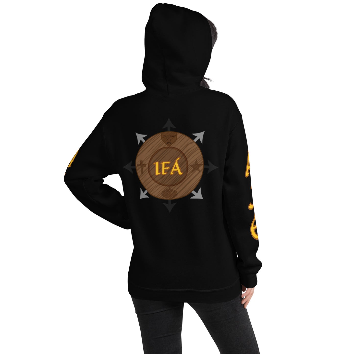 Egbe Ire Awo 2 Logo Yellow Unisex Hoodie