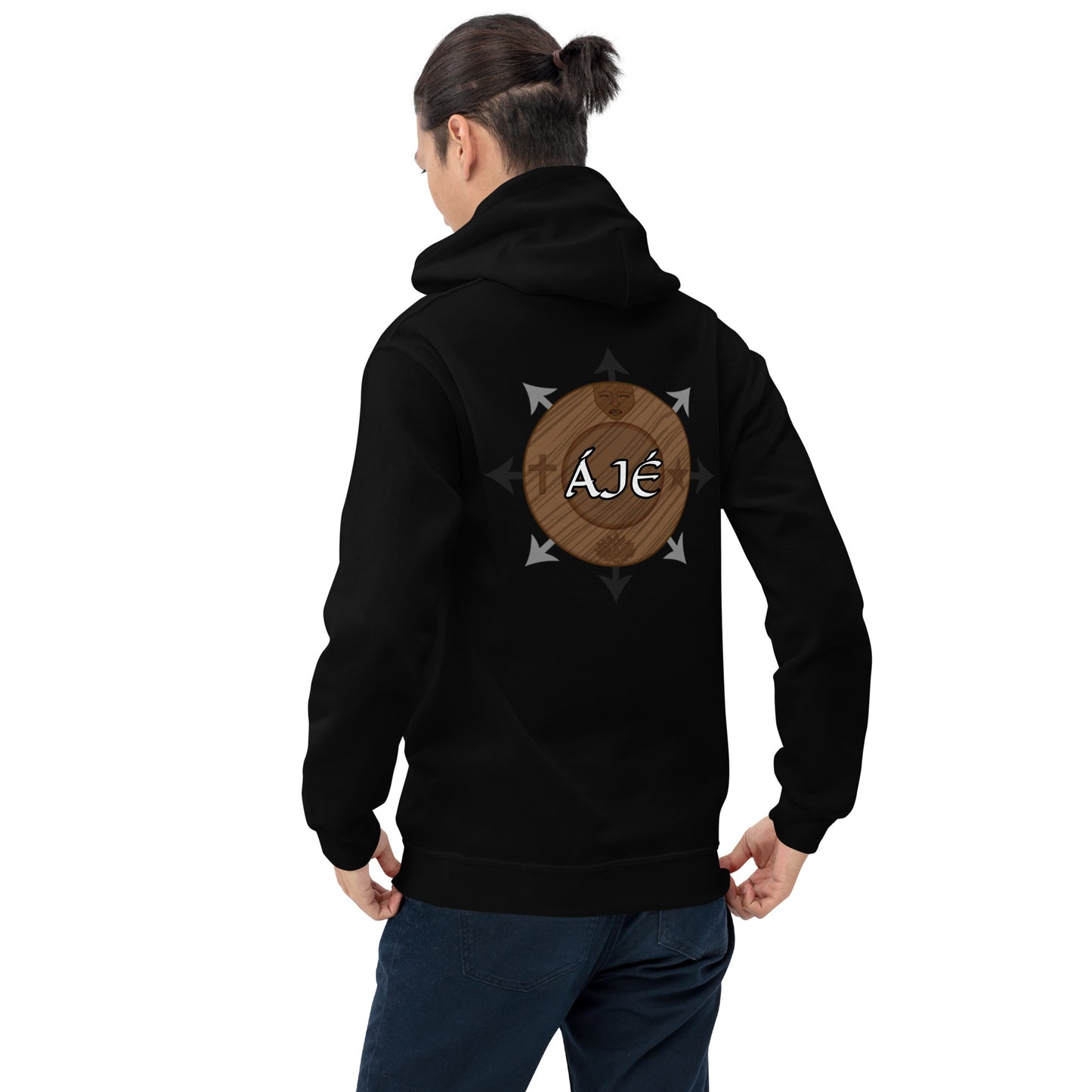 Egbe Iré ÀWO Logo Orunmila embroidered Aje 2 Unisex Hoodie