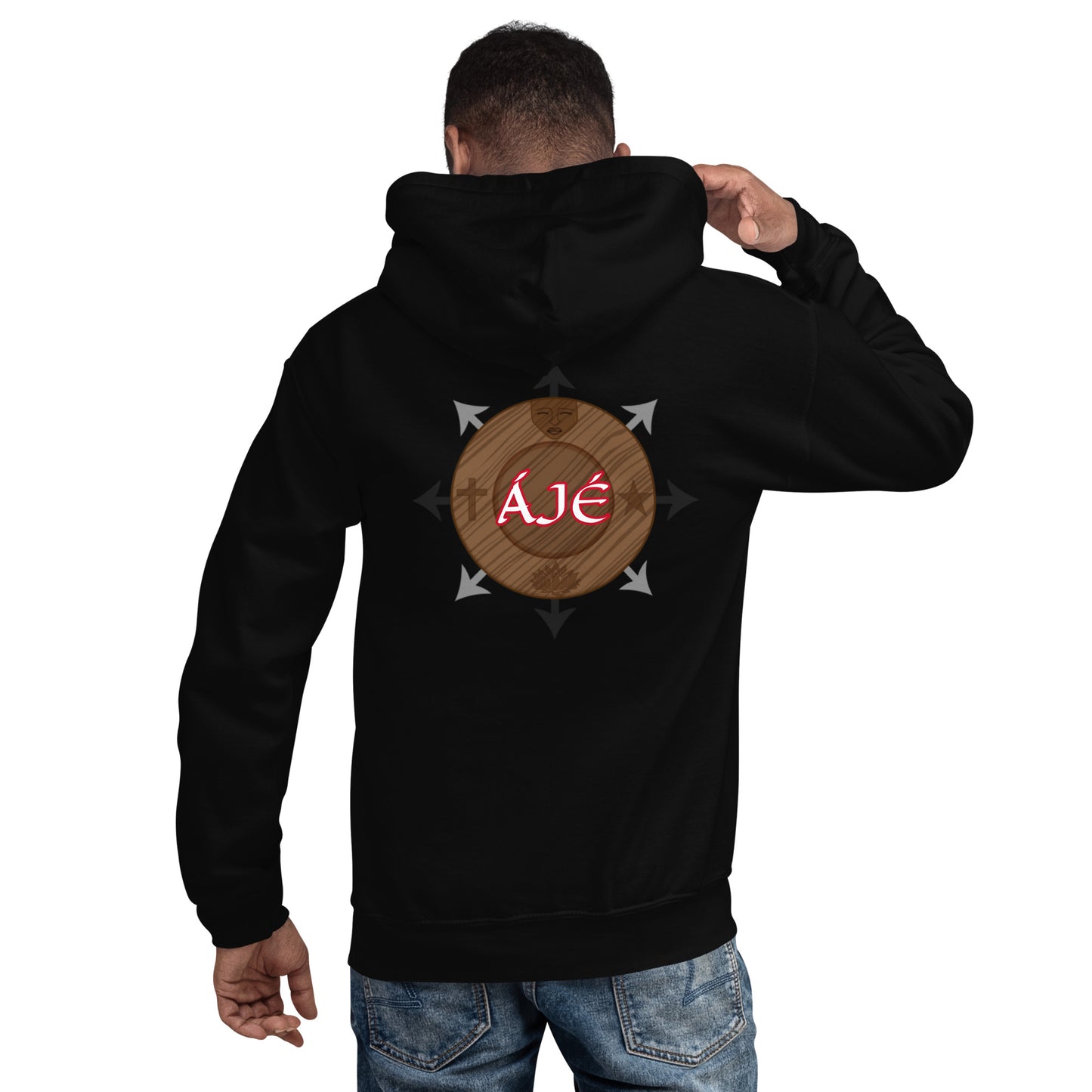 Egbe Iré ÀWO Logo Orunmila embroidered Aje 1 Unisex Hoodie