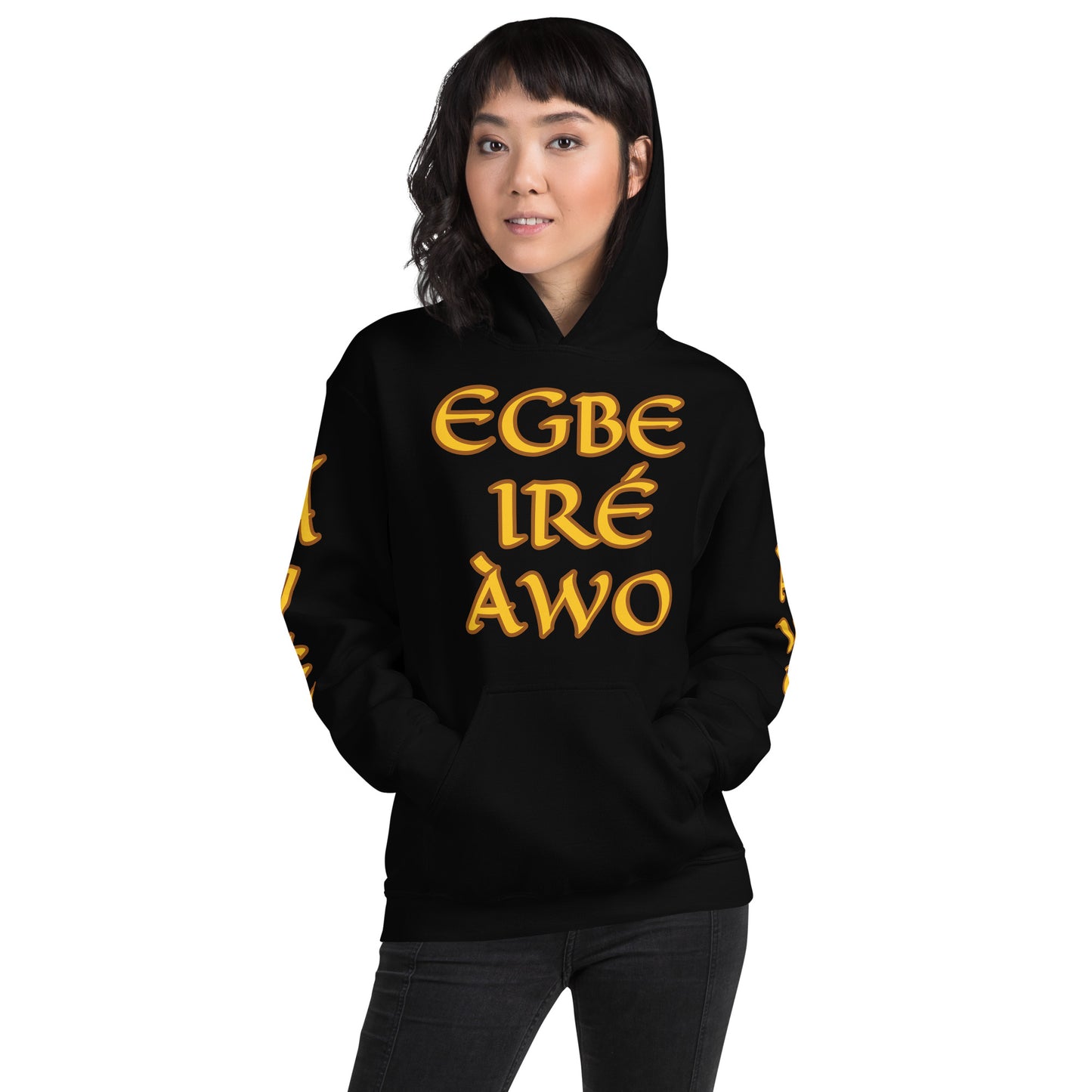 Egbe Ire Awo 2 Logo Yellow Unisex Hoodie