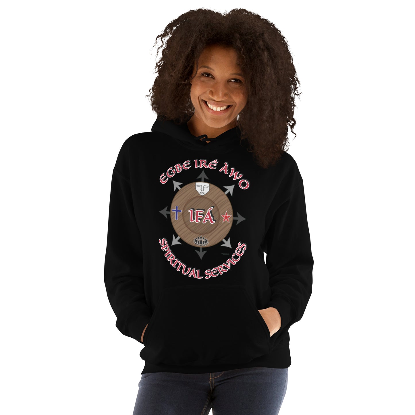 Egbe Ire Awo Signature Logo 6 Unisex Hoodie