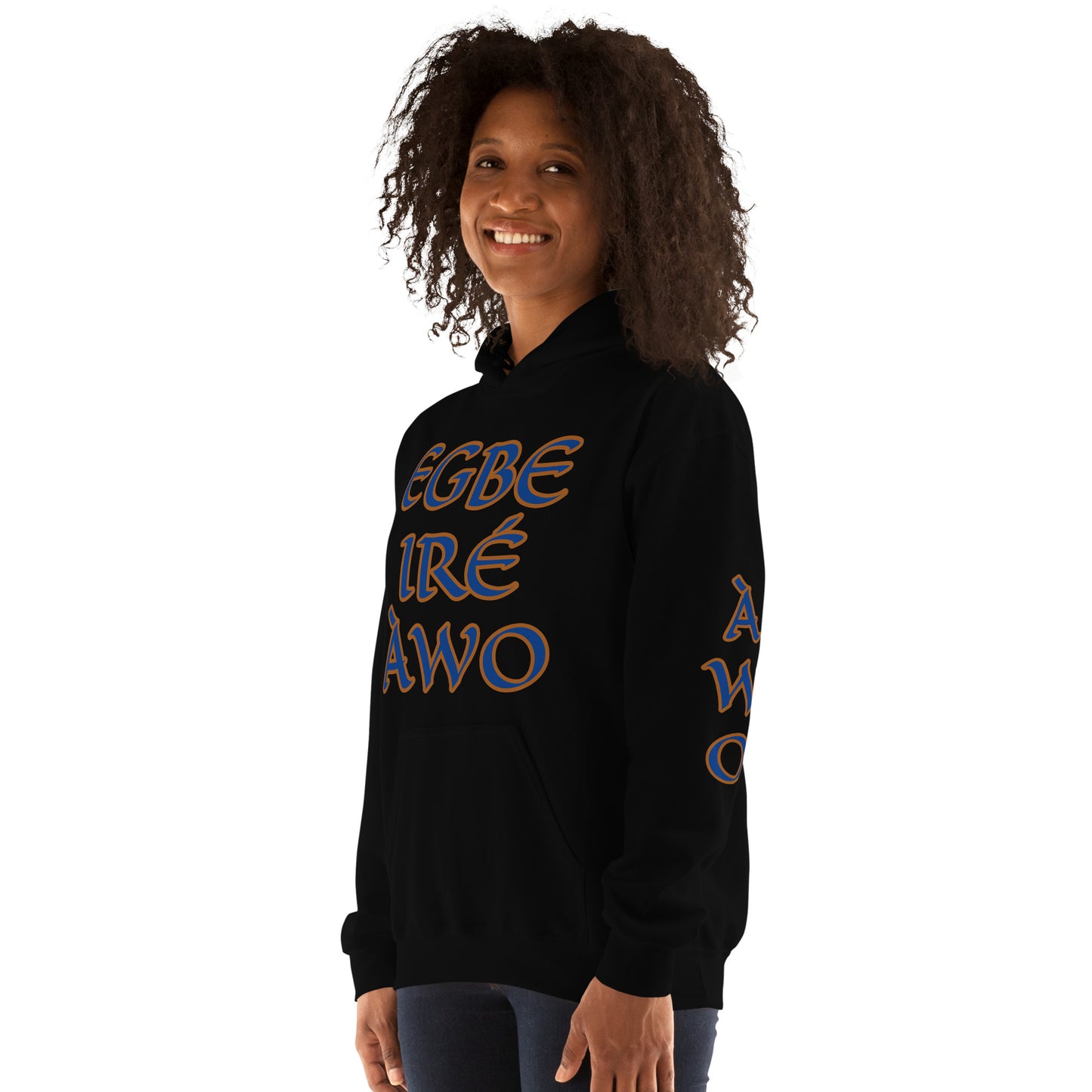 Egbe Ire Awo 2 Logo Blue Unisex Hoodie