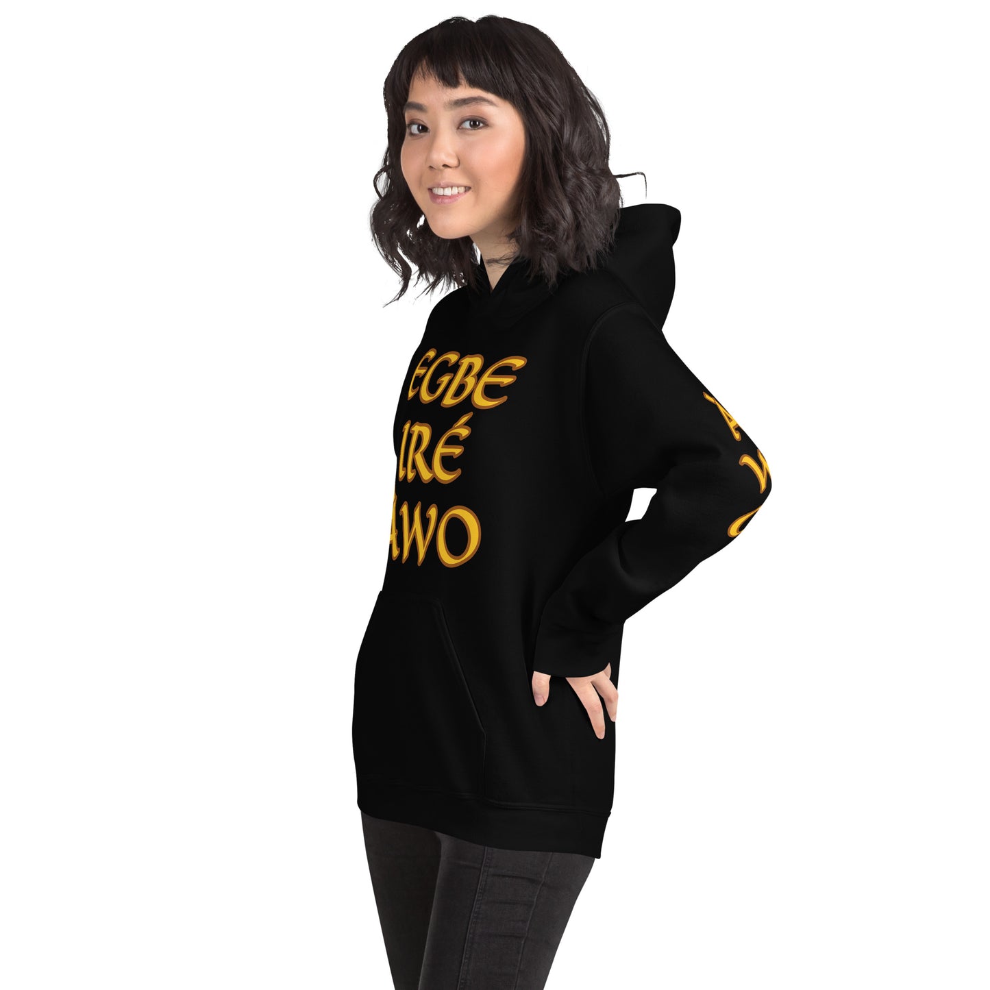 Egbe Ire Awo 2 Logo Yellow Unisex Hoodie