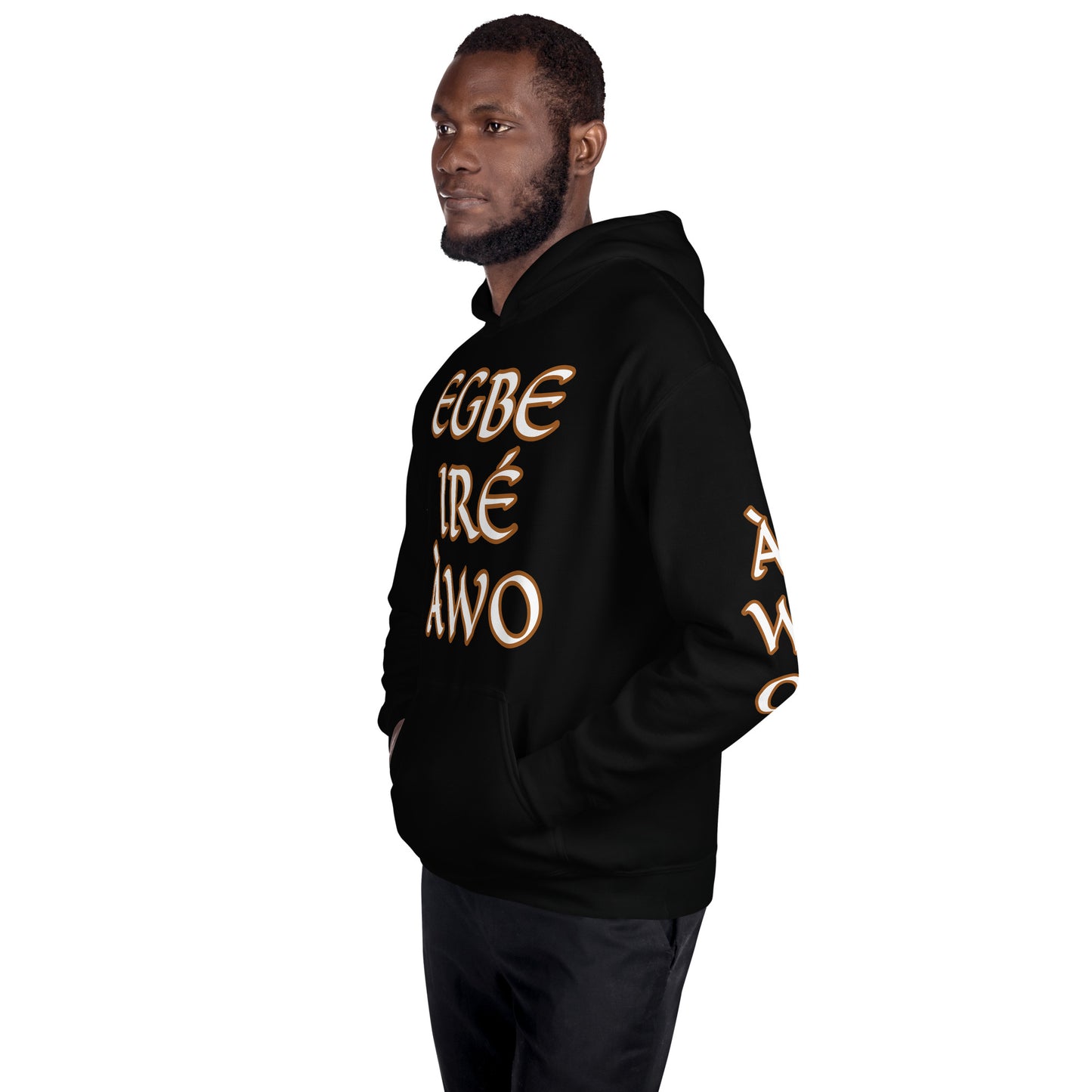 Egbe Ire Awo 2 Logo White Unisex Hoodie