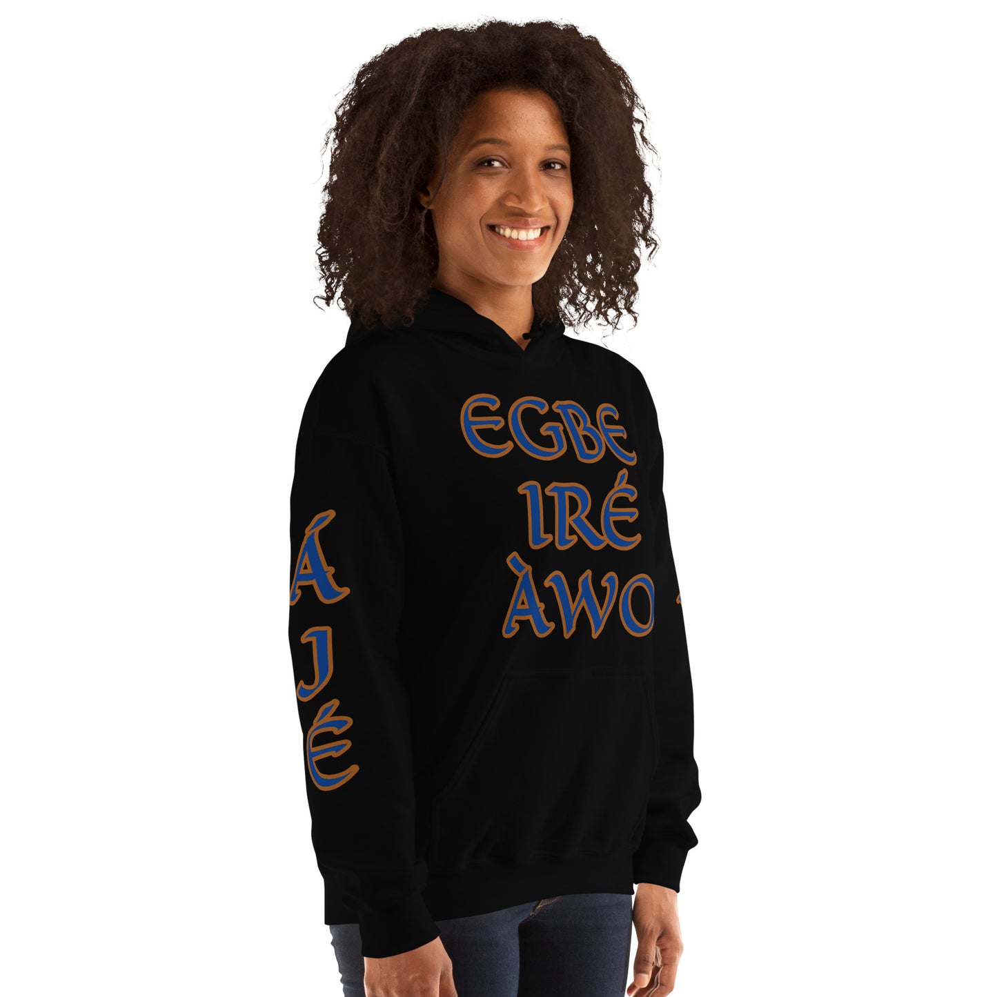 Egbe Ire Awo 2 Logo Blue Unisex Hoodie