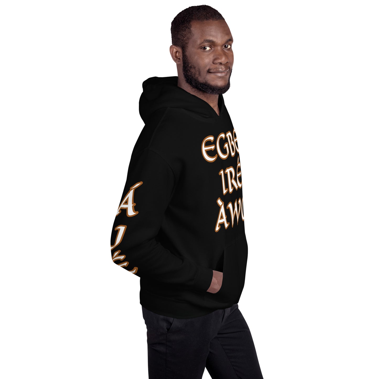 Egbe Ire Awo 2 Logo White Unisex Hoodie