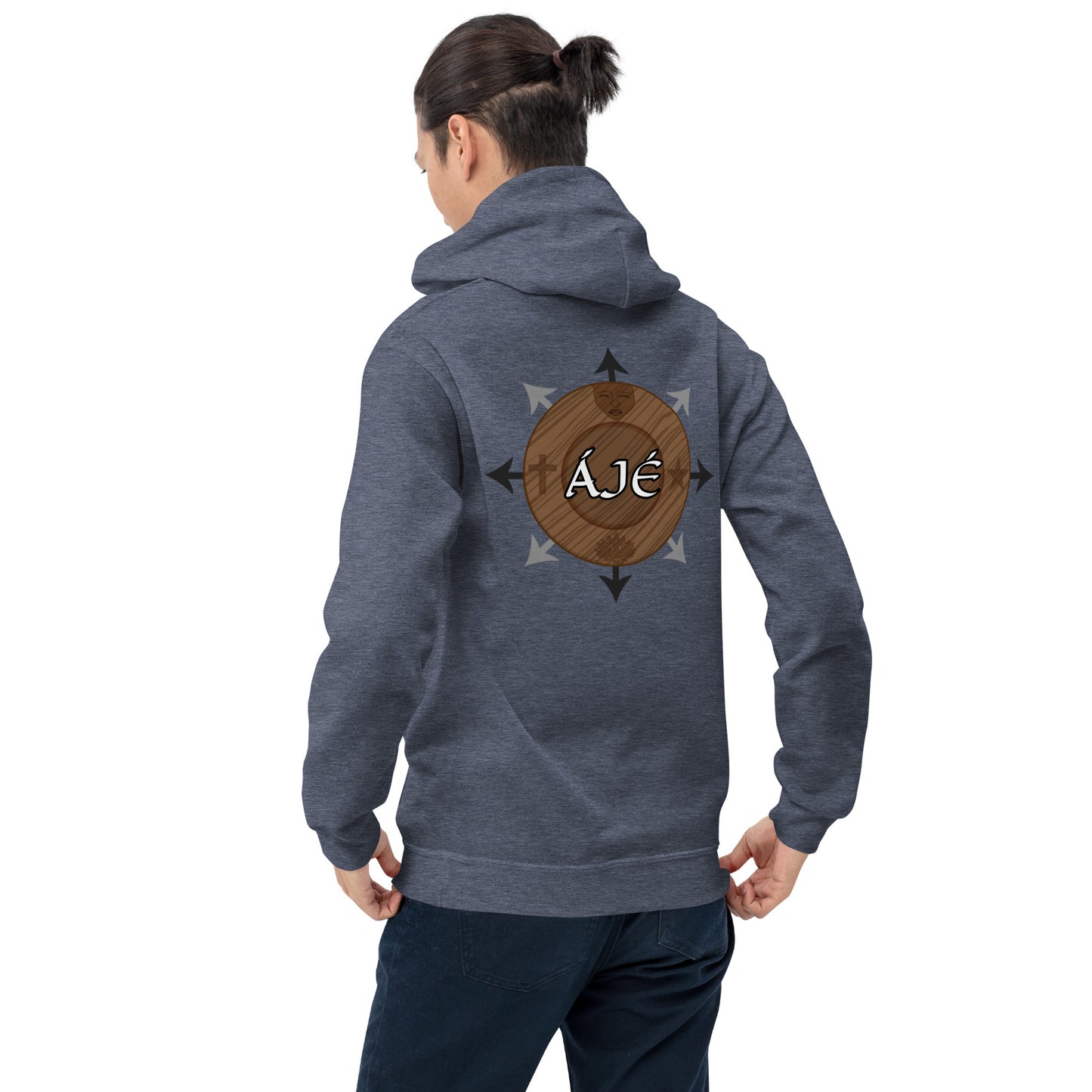 Egbe Iré ÀWO Logo Orunmila embroidered Aje 2 Unisex Hoodie