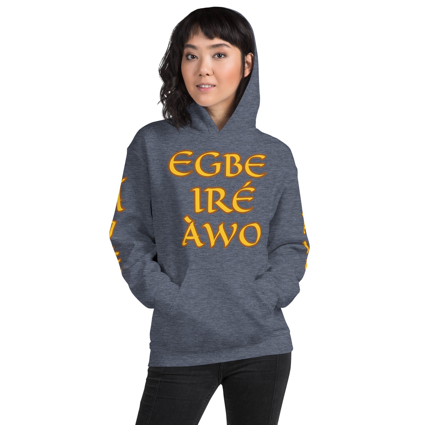 Egbe Ire Awo 2 Logo Yellow Unisex Hoodie