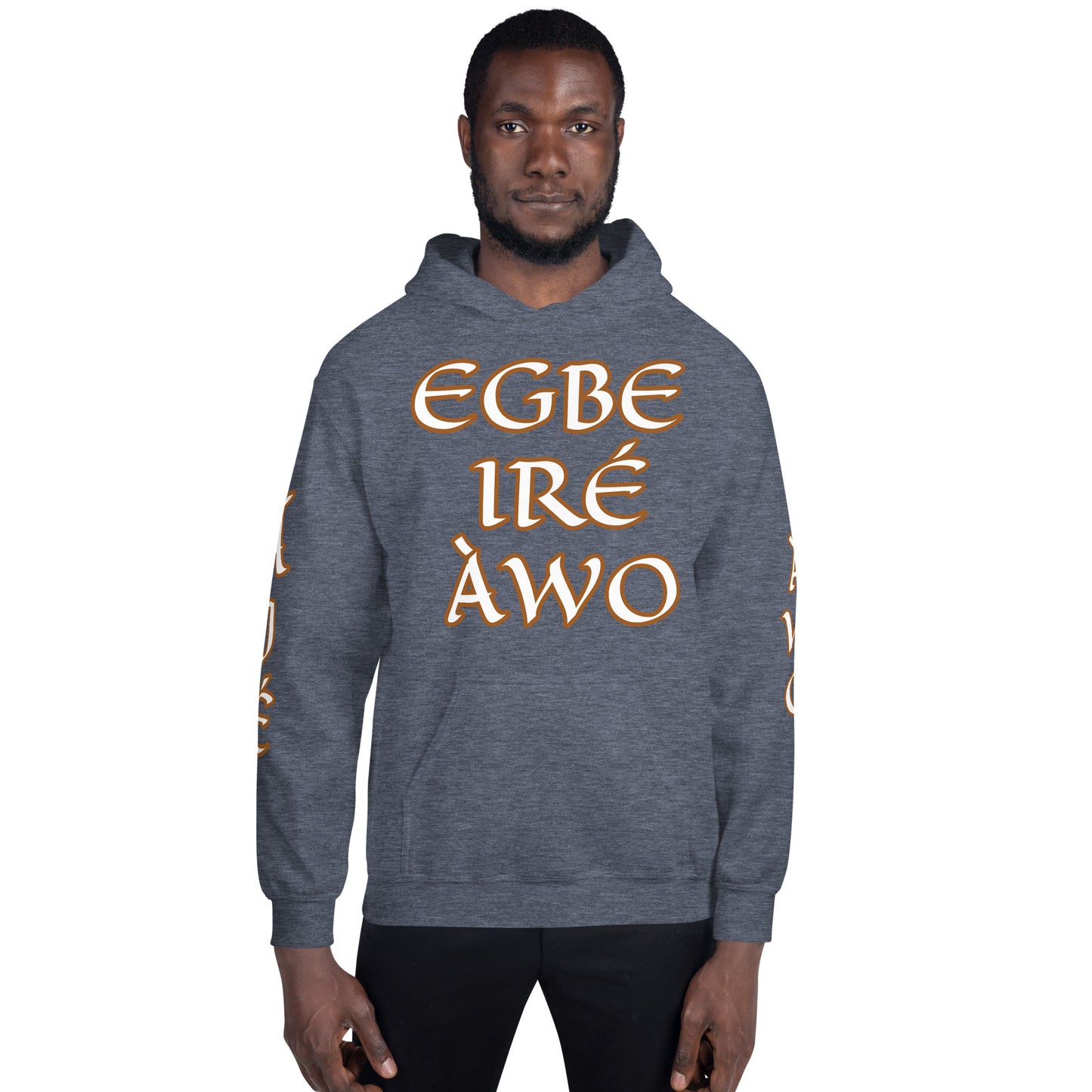 Egbe Ire Awo 2 Logo White Unisex Hoodie