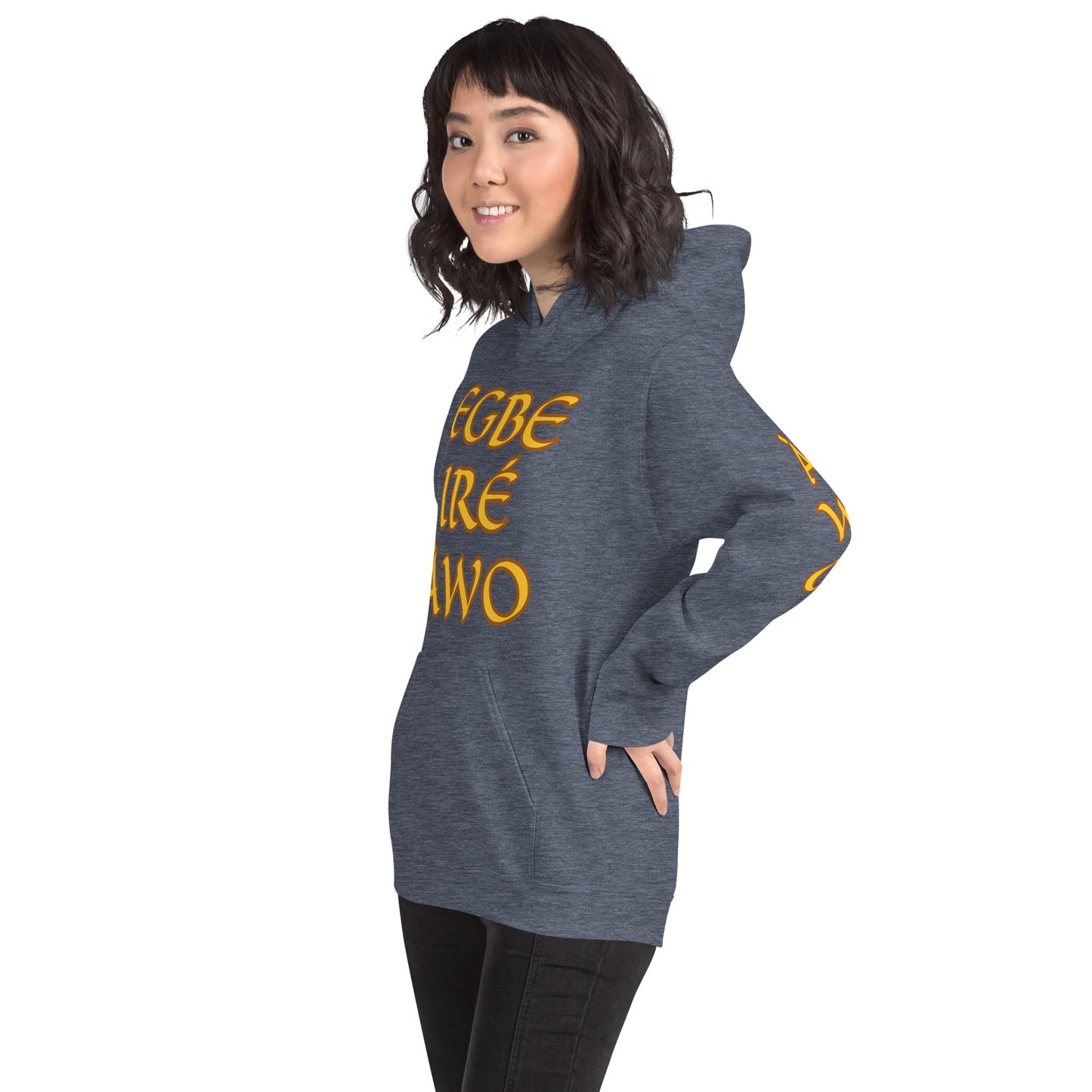 Egbe Ire Awo 2 Logo Yellow Unisex Hoodie