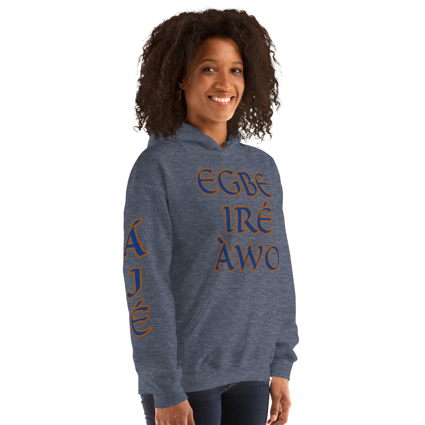 Egbe Ire Awo 2 Logo Blue Unisex Hoodie