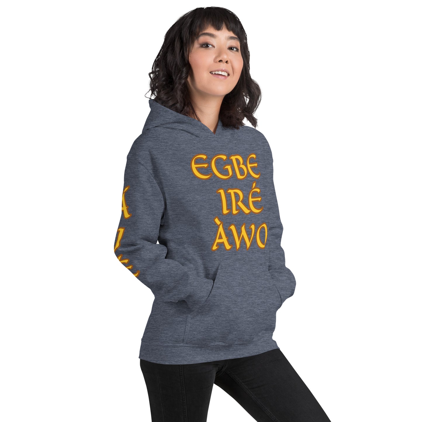 Egbe Ire Awo 2 Logo Yellow Unisex Hoodie