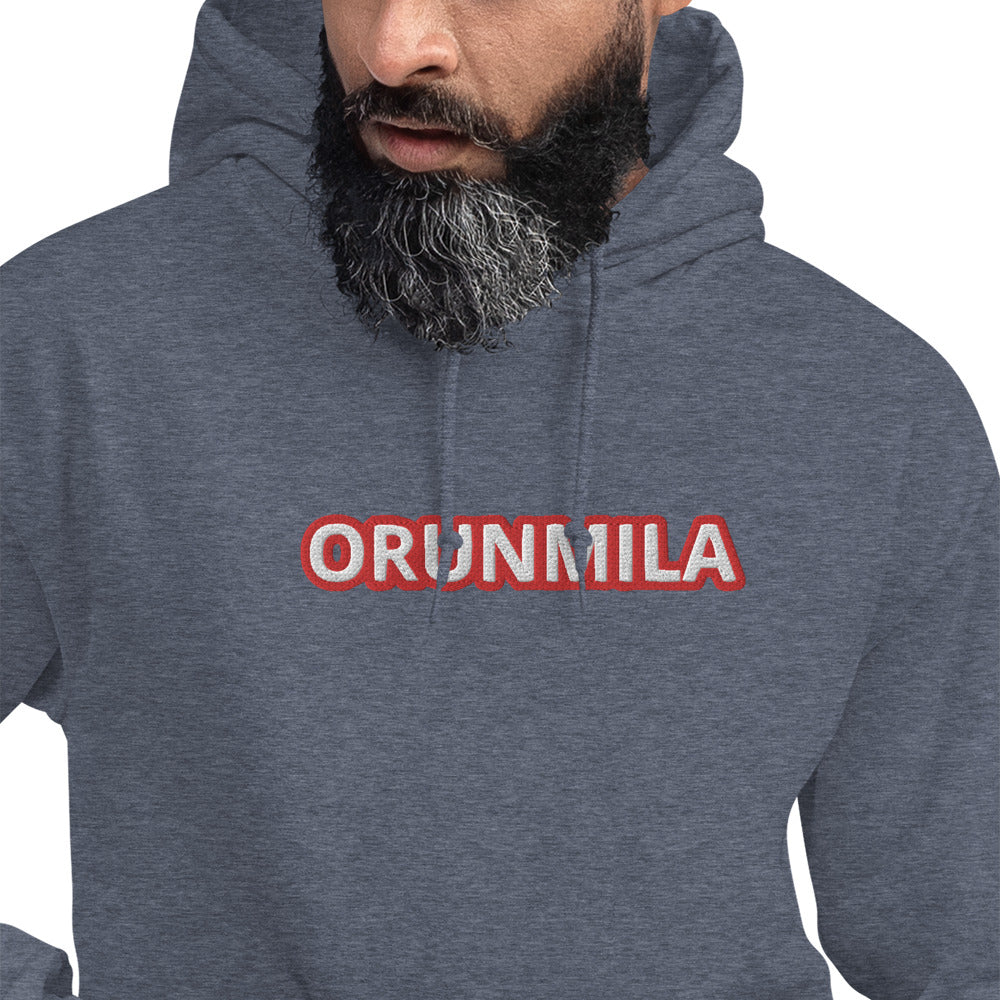 Egbe Iré ÀWO Logo Orunmila embroidered Aje 1 Unisex Hoodie