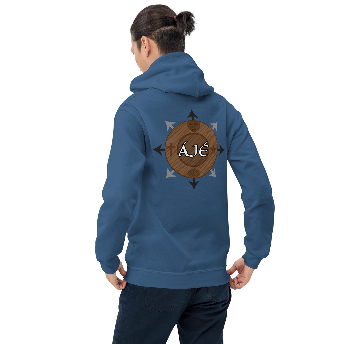 Egbe Iré ÀWO Logo Orunmila embroidered Aje 2 Unisex Hoodie