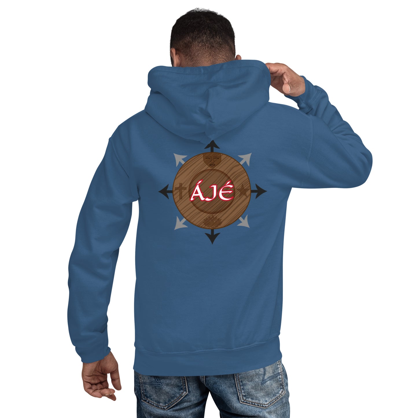 Egbe Iré ÀWO Logo Orunmila embroidered Aje 1 Unisex Hoodie