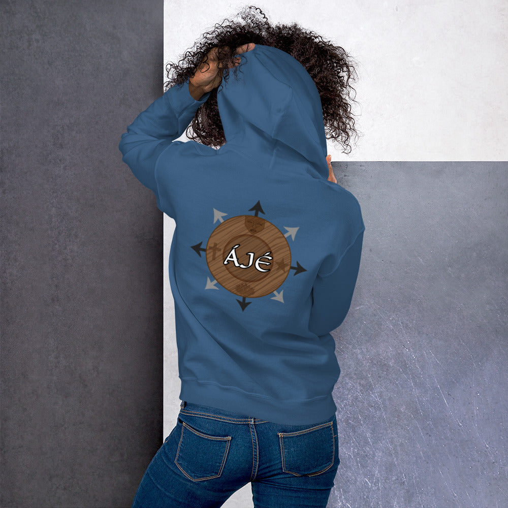 Egbe Iré ÀWO Logo Iyaami embroidered Aje 2 Unisex Hoodie