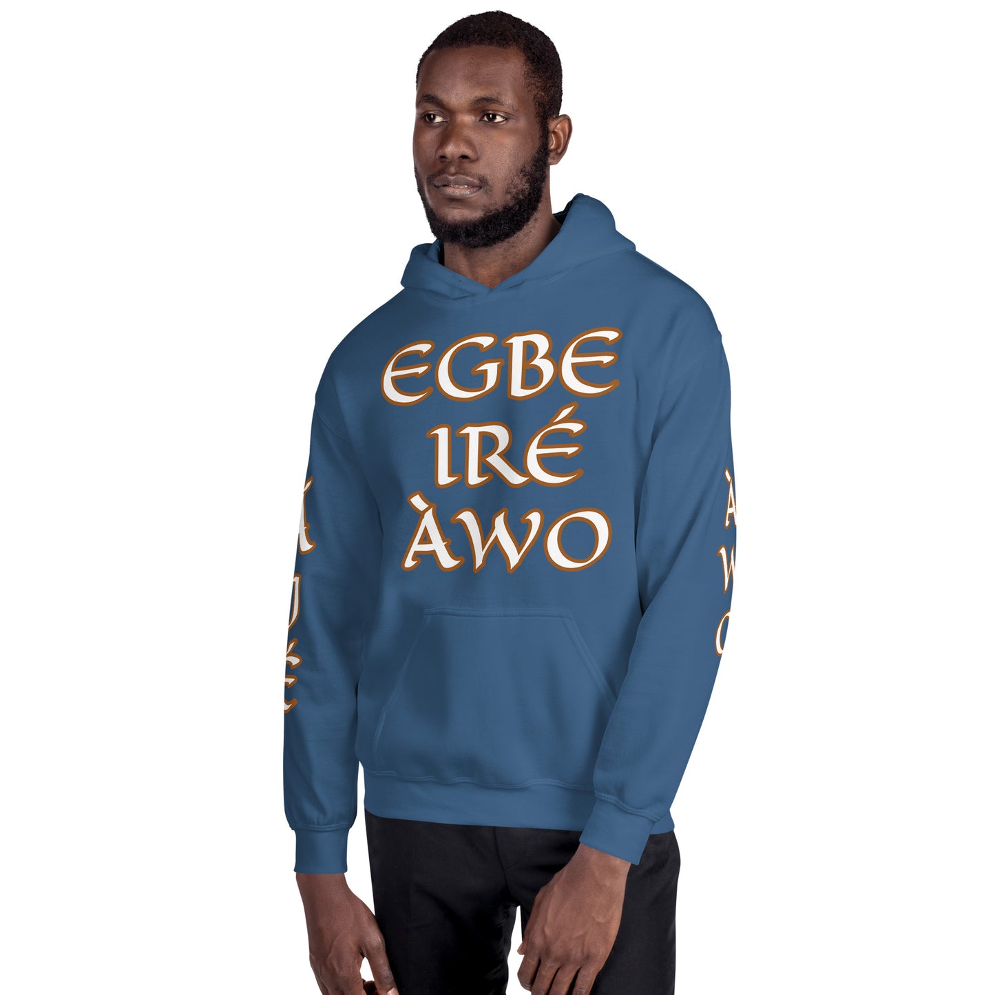 Egbe Ire Awo 2 Logo White Unisex Hoodie