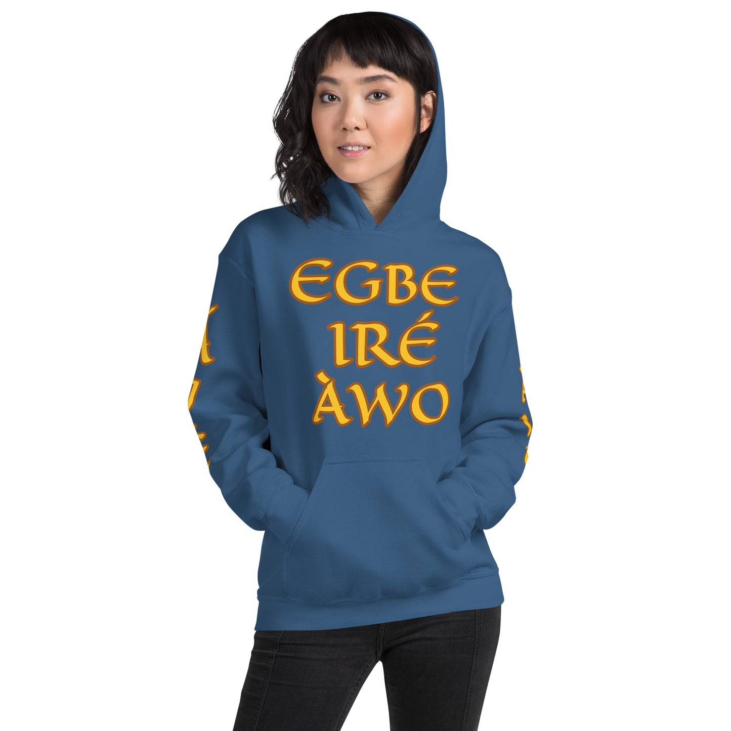 Egbe Ire Awo 2 Logo Yellow Unisex Hoodie