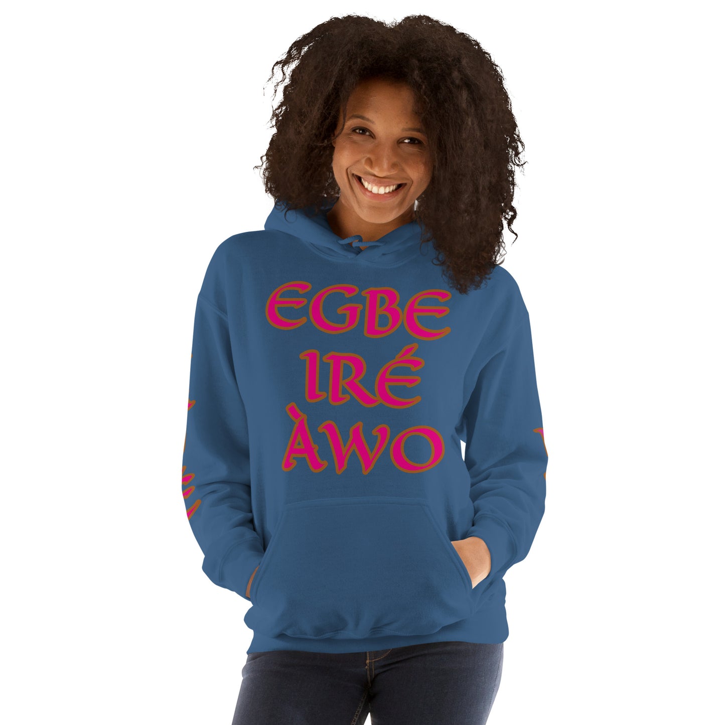 Egbe Ire Awo 2 Logo Violet Unisex Hoodie