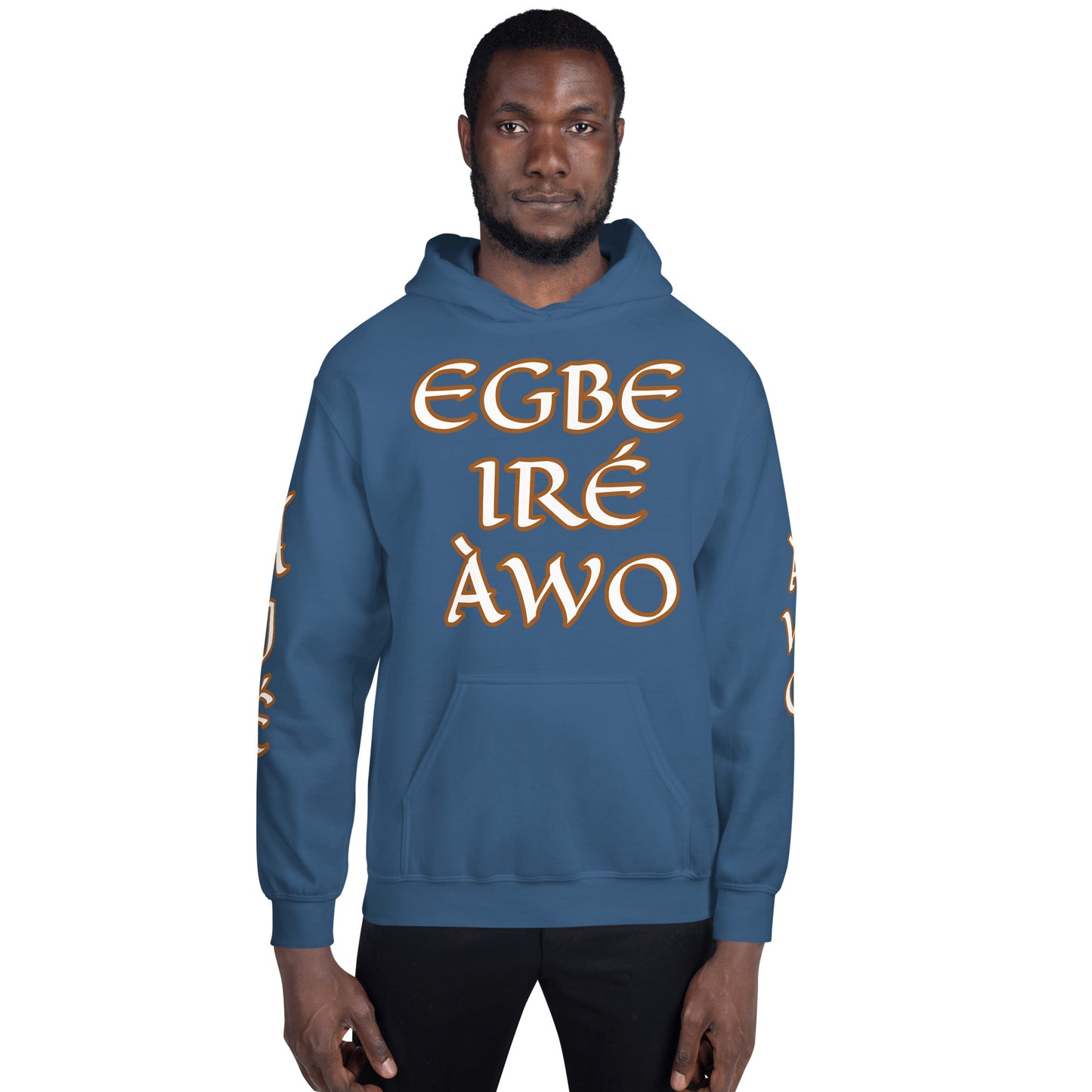 Egbe Ire Awo 2 Logo White Unisex Hoodie